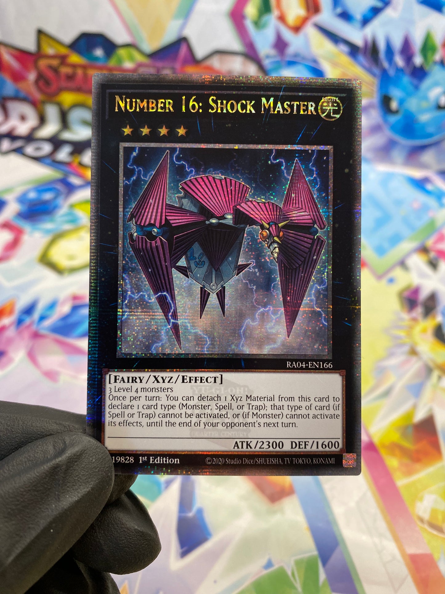 Yu-Gi-Oh! Number 16: Shock Master (RA04-EN166) Quarter Century Secret Rare - NM/M