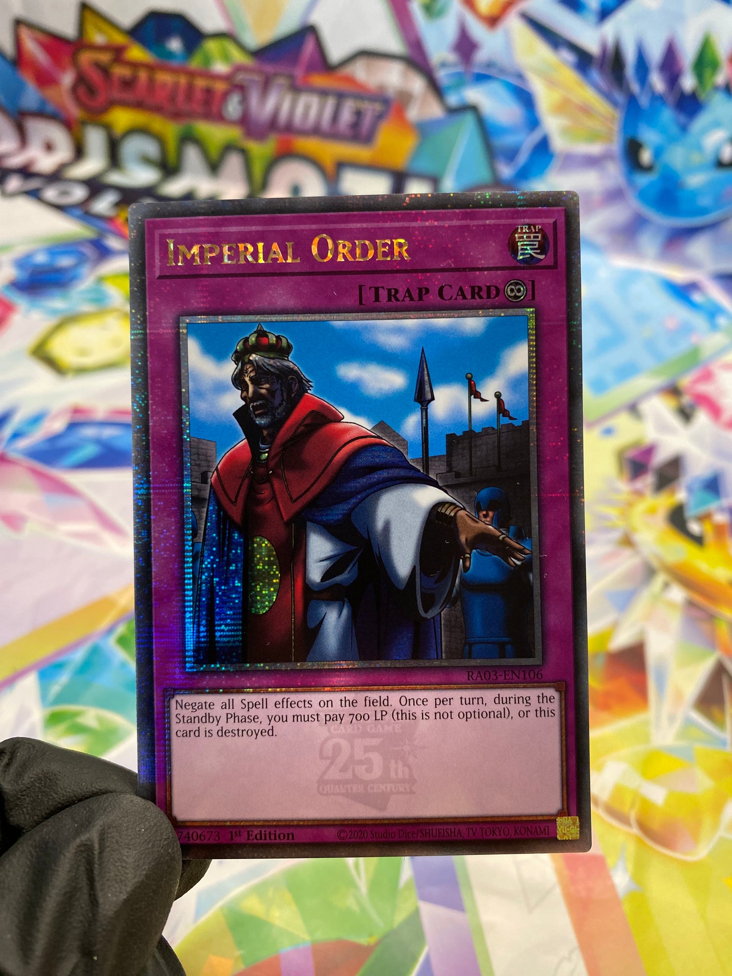 Yu-Gi-Oh! Imperial Order (RA03-EN106) Quarter Century Secret Rare - NM/M