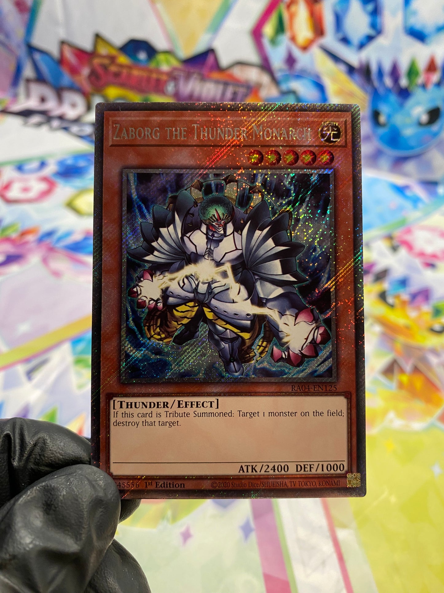 Yu-Gi-Oh! Zaborg The Thunder Monarch (RA04-EN125) Platinum Secret Rare - NM/M
