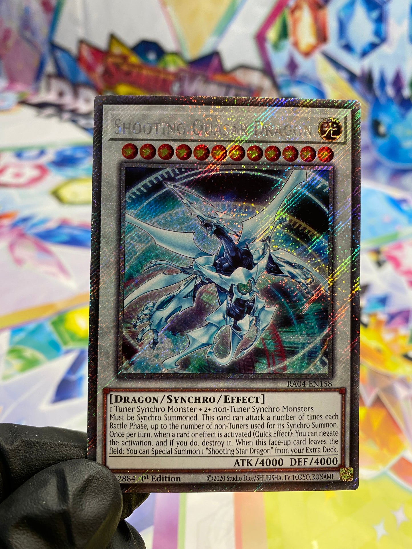 Yu-Gi-Oh! Shooting Quasar Dragon (RA04-EN158) Platinum Secret Rare - NM/M