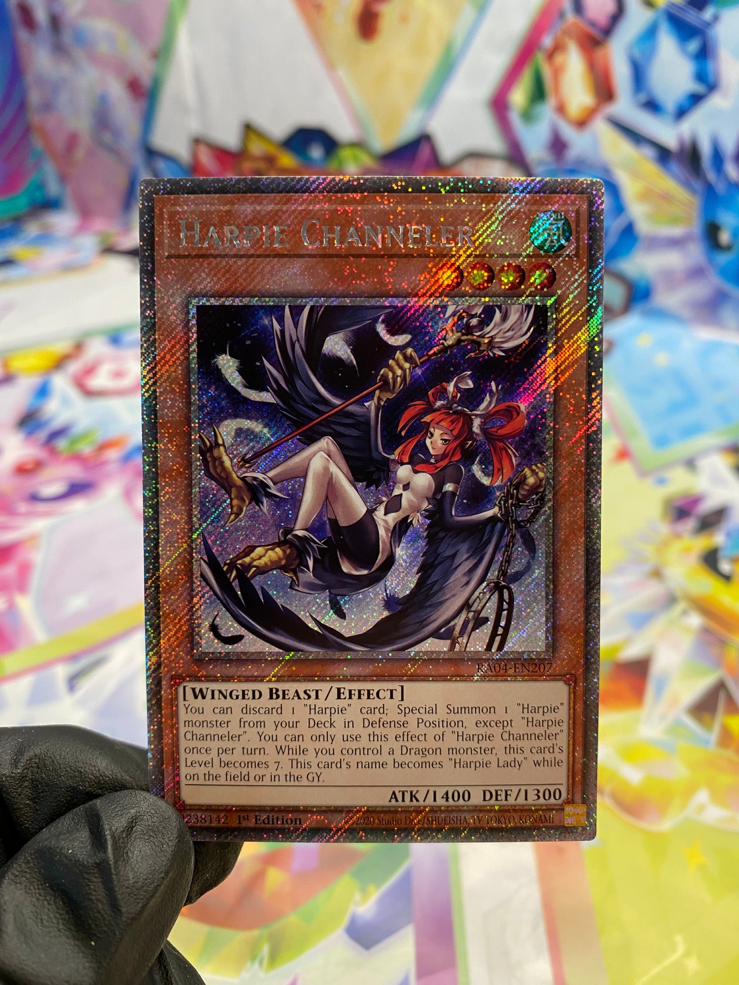 Yu-Gi-Oh! Harpie Channeler (RA04-EN207) Platinum Secret Rare - NM/M
