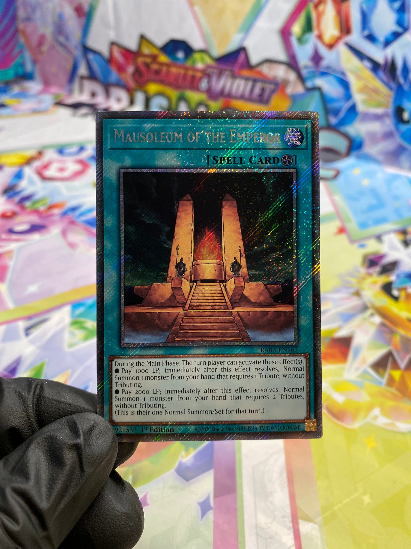 Yu-Gi-Oh! Mausoleum Of The Emperor (RA03-EN167) Platinum Secret Rare - NM/M