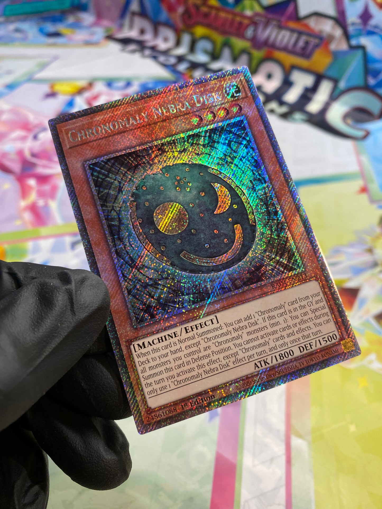 Yu-Gi-Oh! Chronomaly Nebra Disk (RA04-EN213) Platinum Secret Rare - NM/M