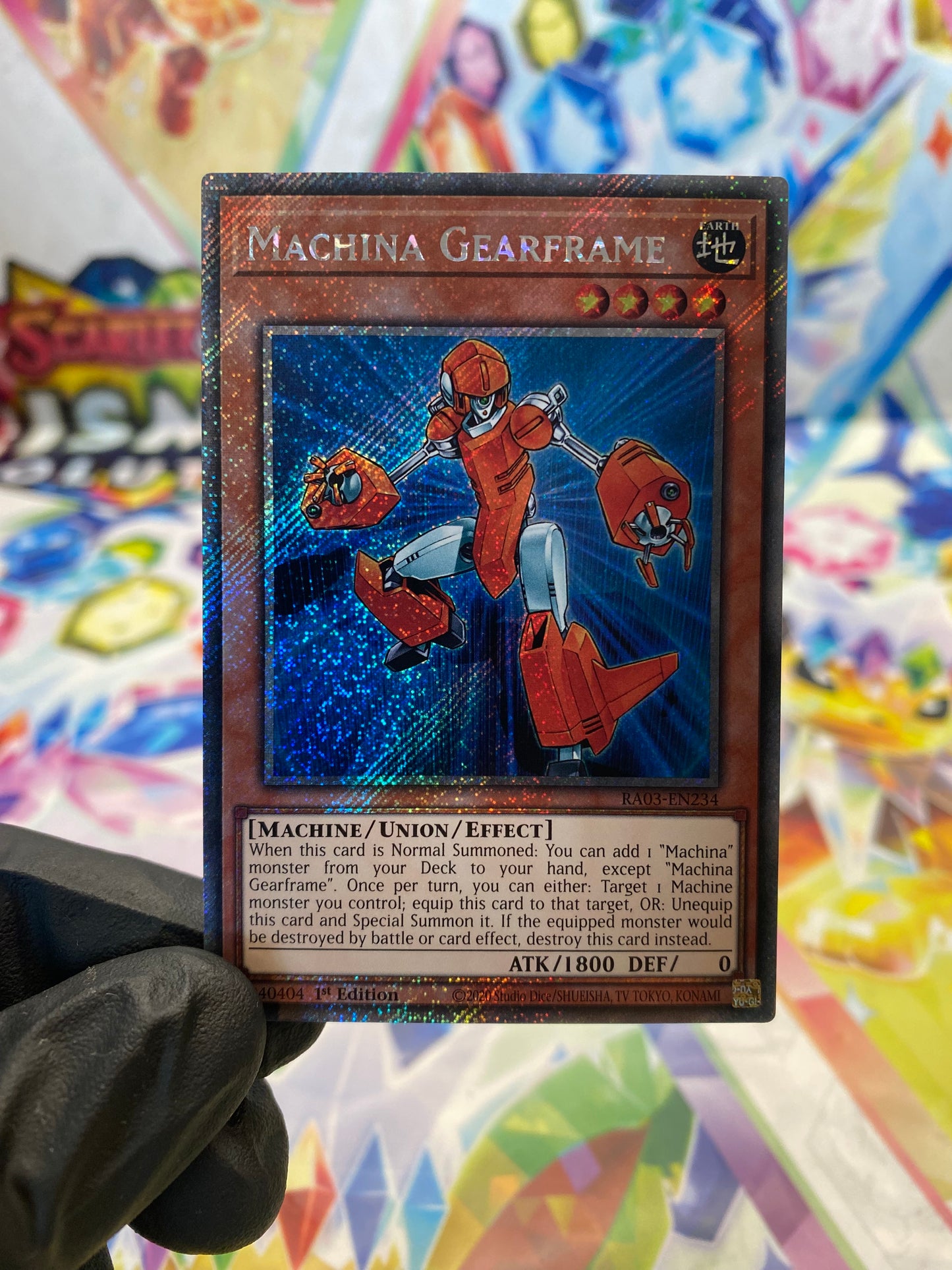 Yu-Gi-Oh! Machina Gearframe (RA03-EN234) Platinum Secret Rare - NM/M