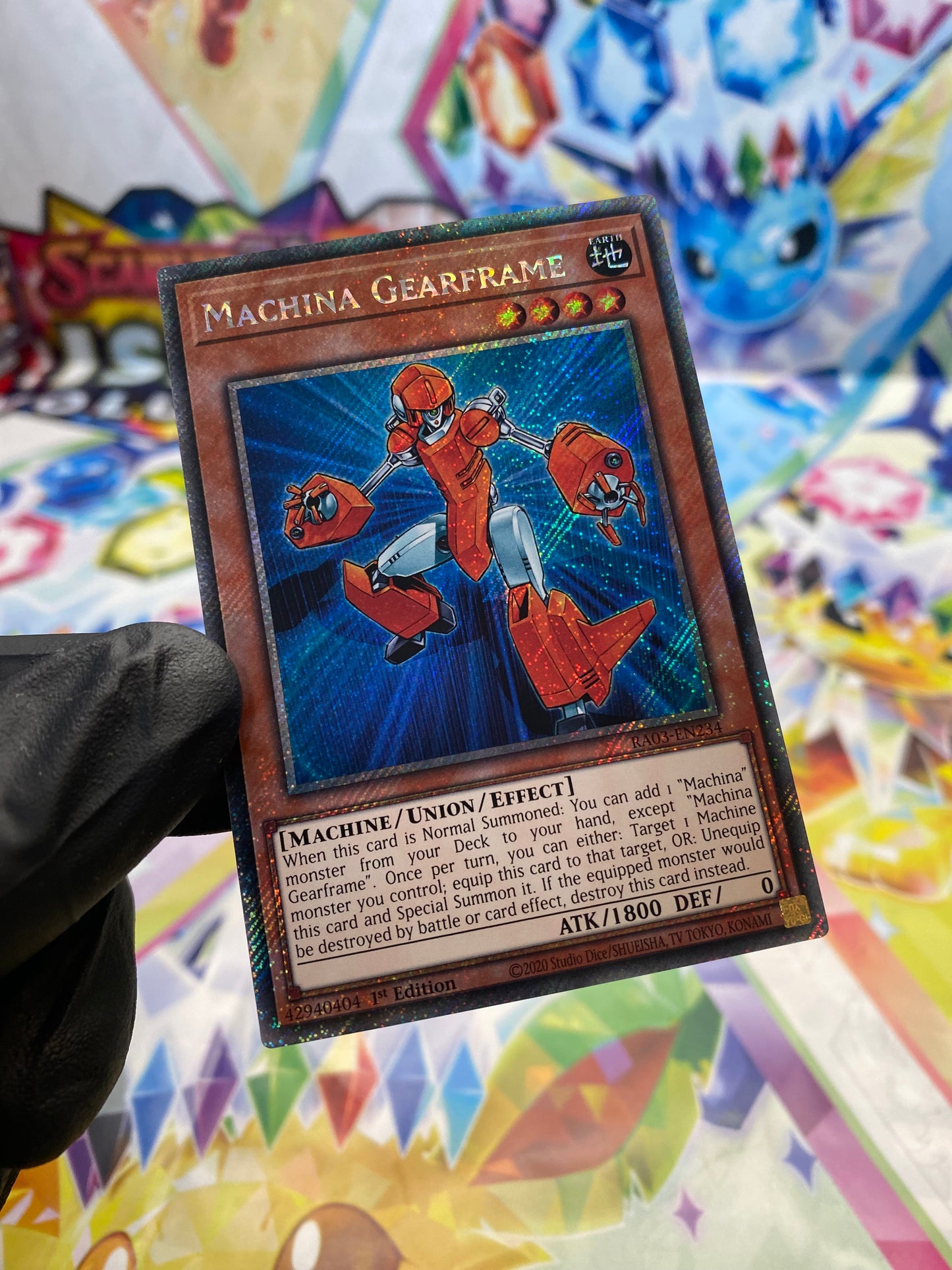 Yu-Gi-Oh! Machina Gearframe (RA03-EN234) Platinum Secret Rare - NM/M