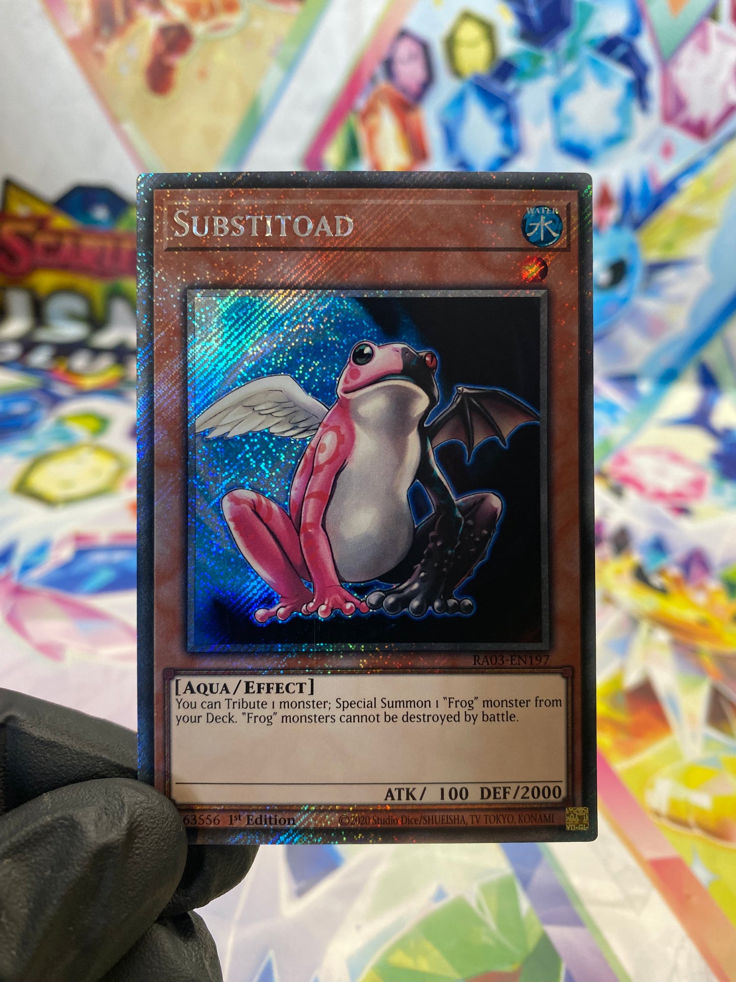 Yu-Gi-Oh! Substitoad (RA03-EN197) Platinum Secret Rare - NM/M