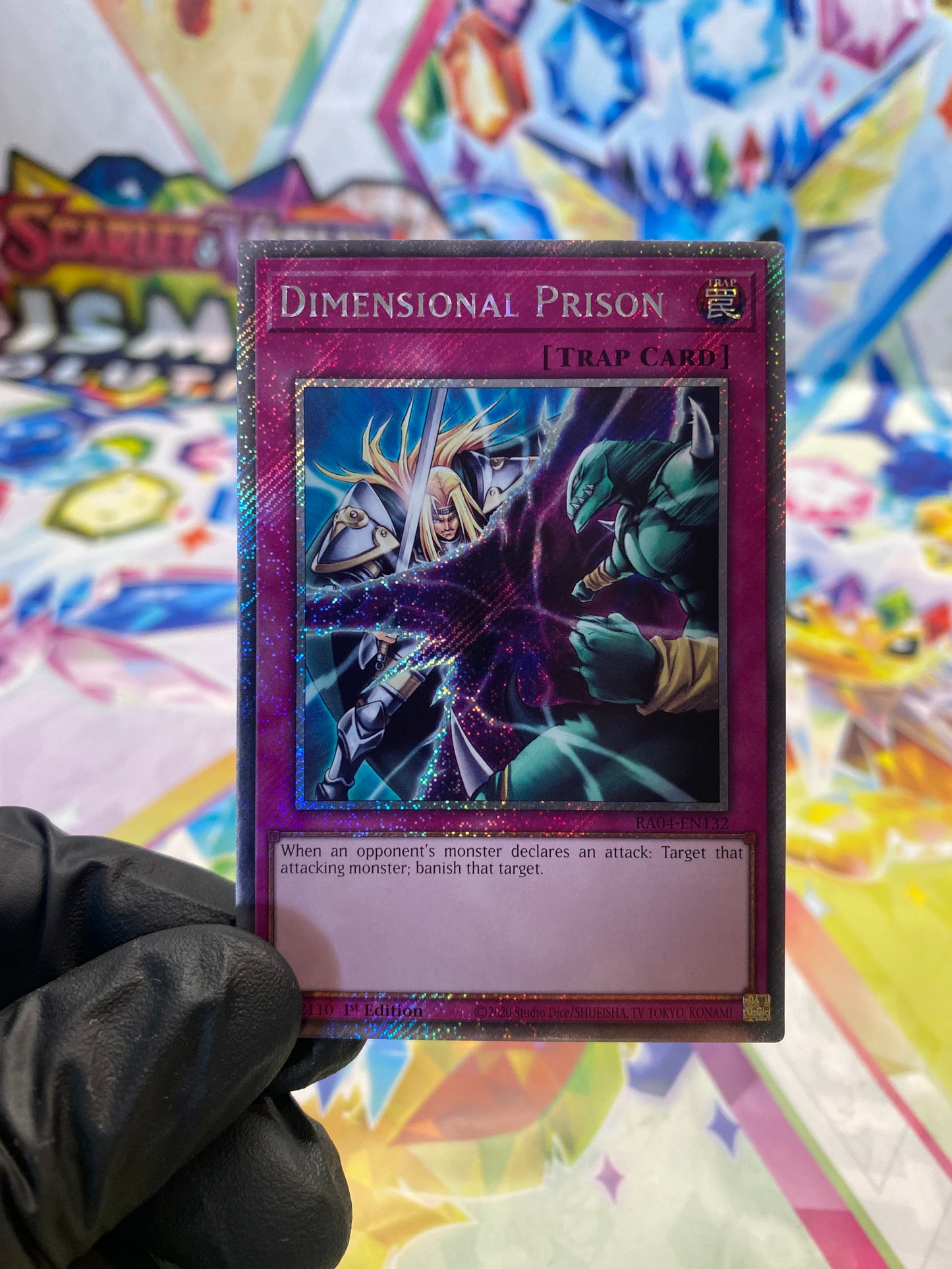 Yu-Gi-Oh! Dimensional Prison (RA04-EN132) Platinum Secret Rare - NM/M