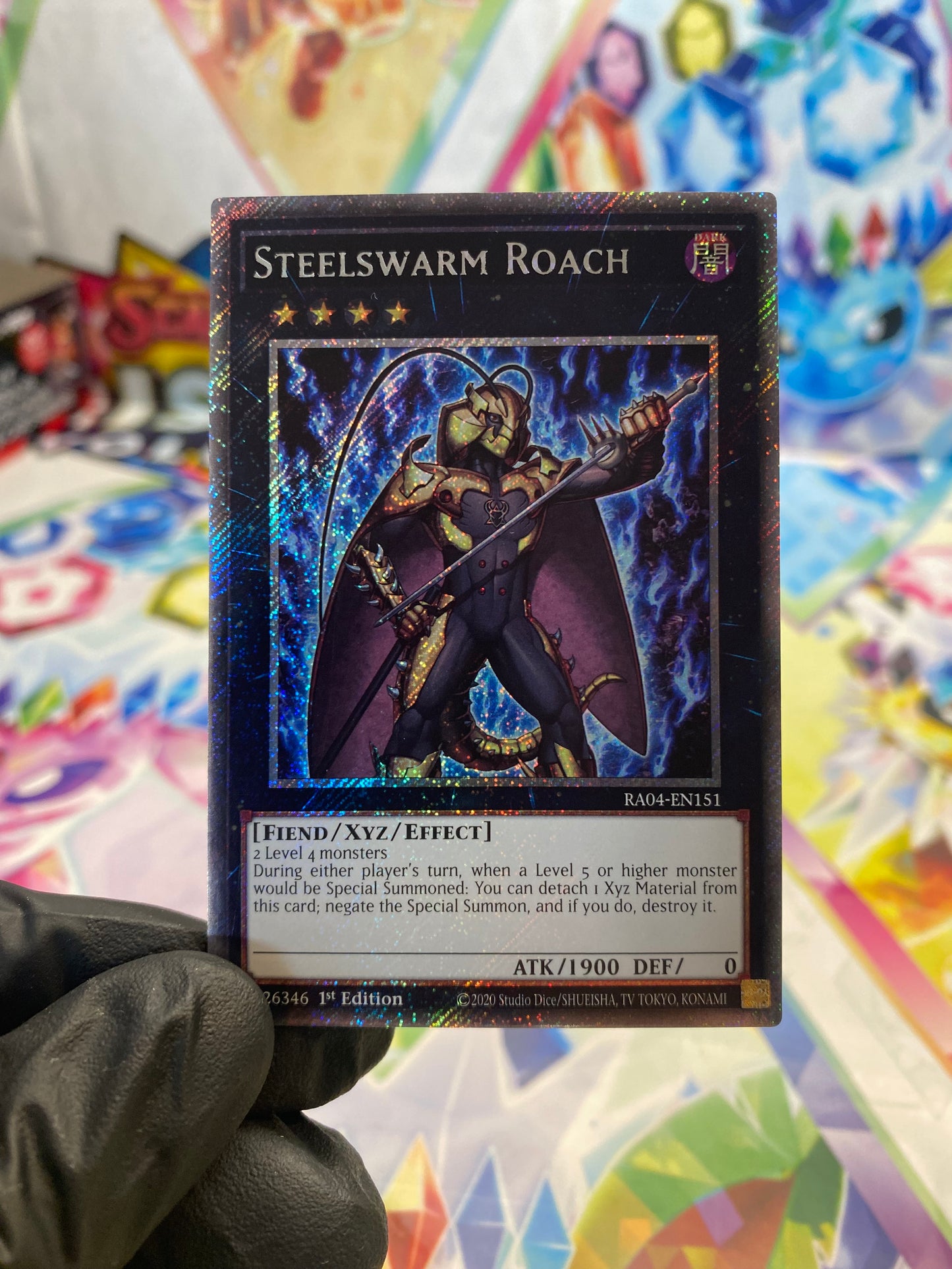 Yu-Gi-Oh! Steelswarm Roach (RA04-EN151) Platinum Secret Rare - NM/M