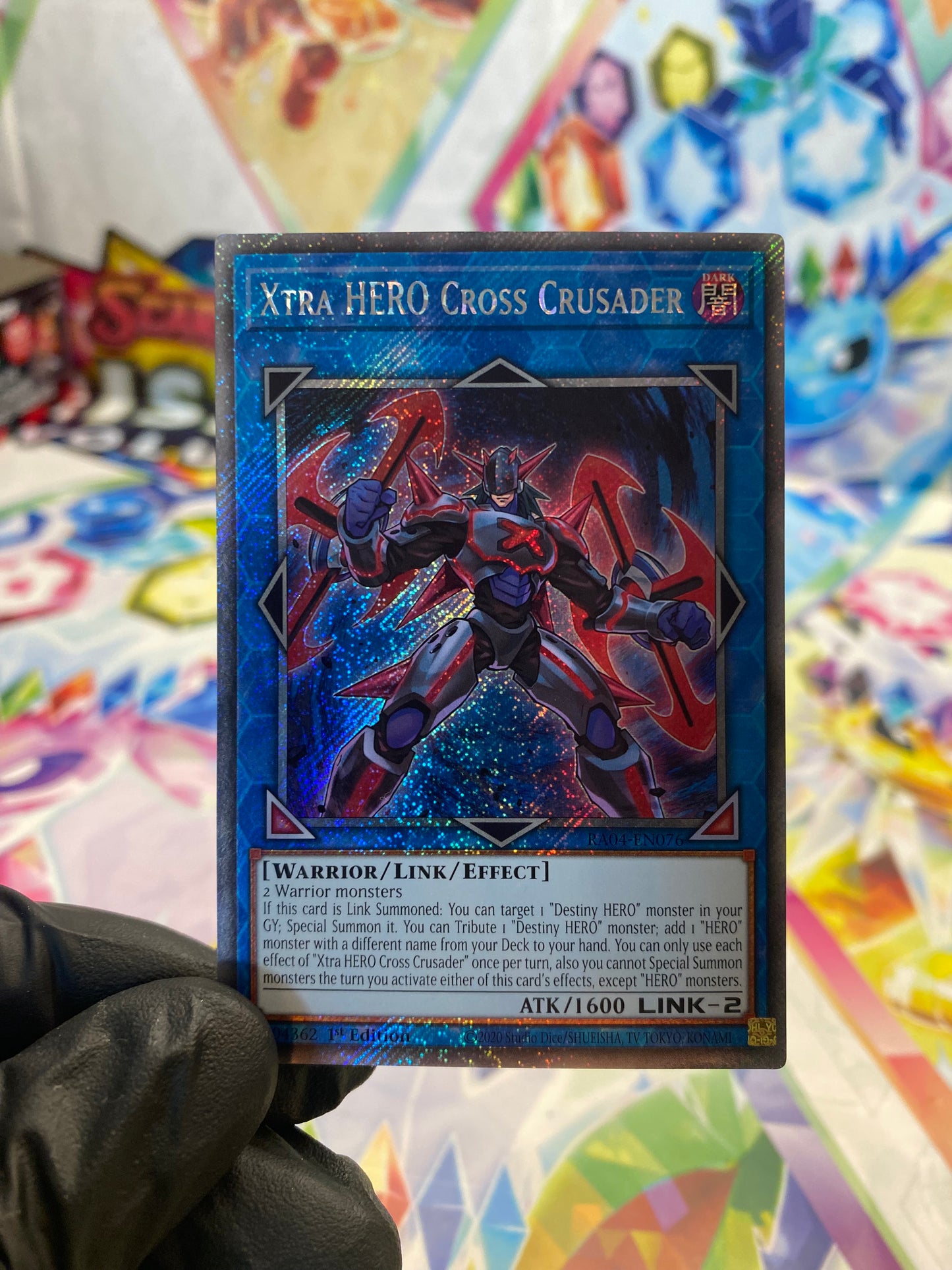 Yu-Gi-Oh! Xtra HERO Cross Crusader (RA04-EN076) Platinum Secret Rare - NM/M