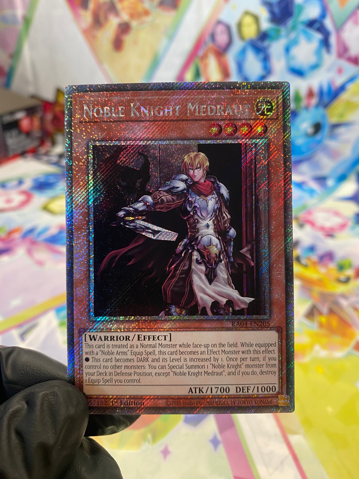 Yu-Gi-Oh! Noble Knight Medraut (RA04-EN205) Platinum Secret Rare - NM/M