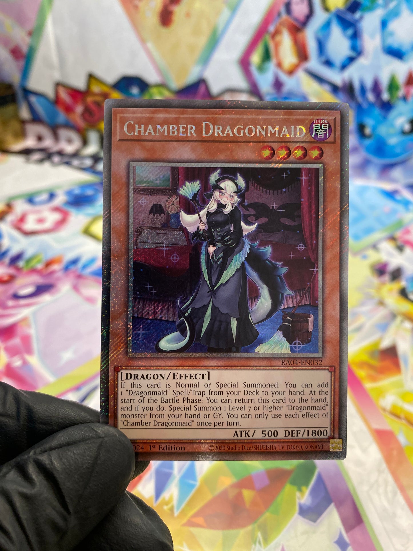 Yu-Gi-Oh! Chamber Dragonmaid (RA04-EN032) Platinum Secret Rare - NM/M