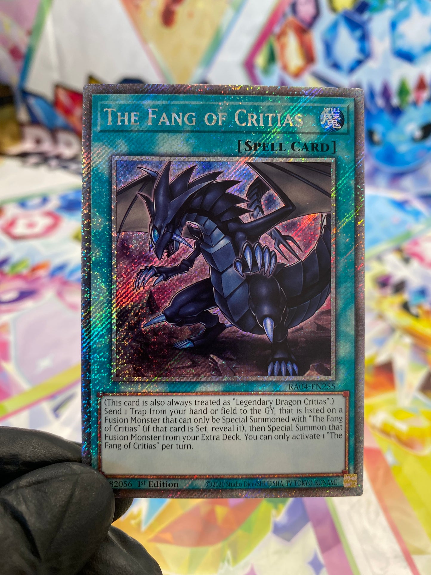 Yu-Gi-Oh! The Fang Of Critias (RA04-EN255) Platinum Secret Rare - NM/M