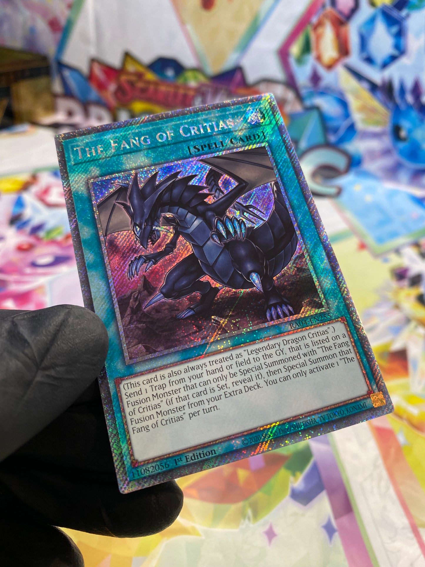 Yu-Gi-Oh! The Fang Of Critias (RA04-EN255) Platinum Secret Rare - NM/M