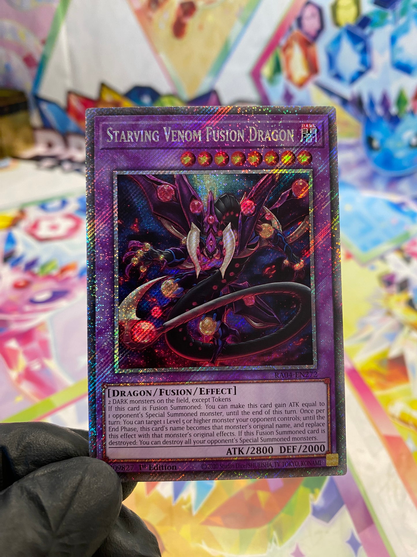 Yu-Gi-Oh! Starving Venom Fusion Dragon (RA04-EN272) Platinum Secret Rare - NM/M