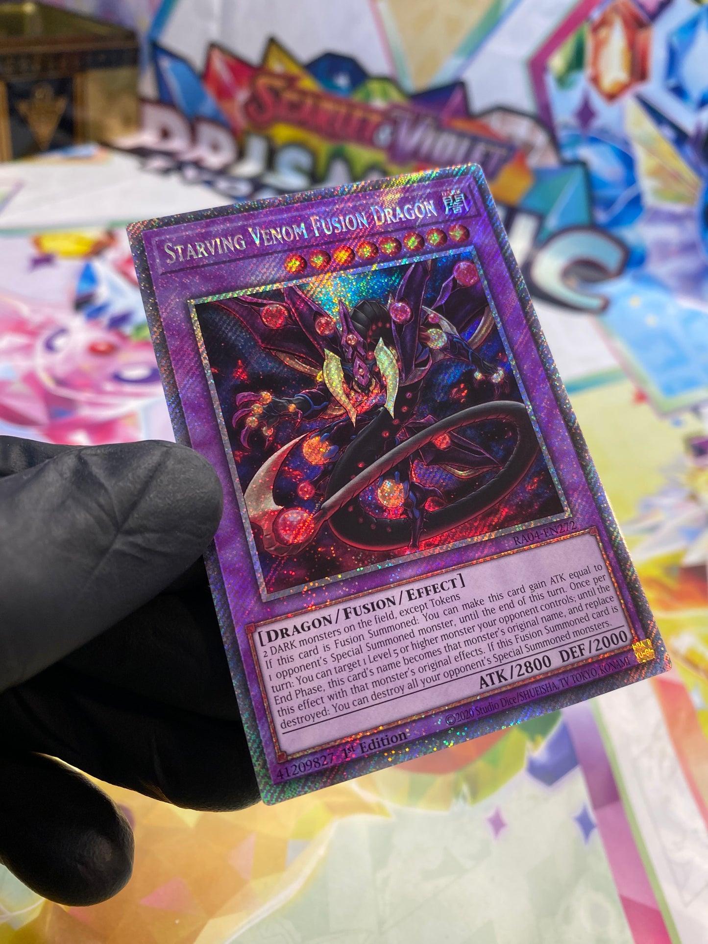Yu-Gi-Oh! Starving Venom Fusion Dragon (RA04-EN272) Platinum Secret Rare - NM/M