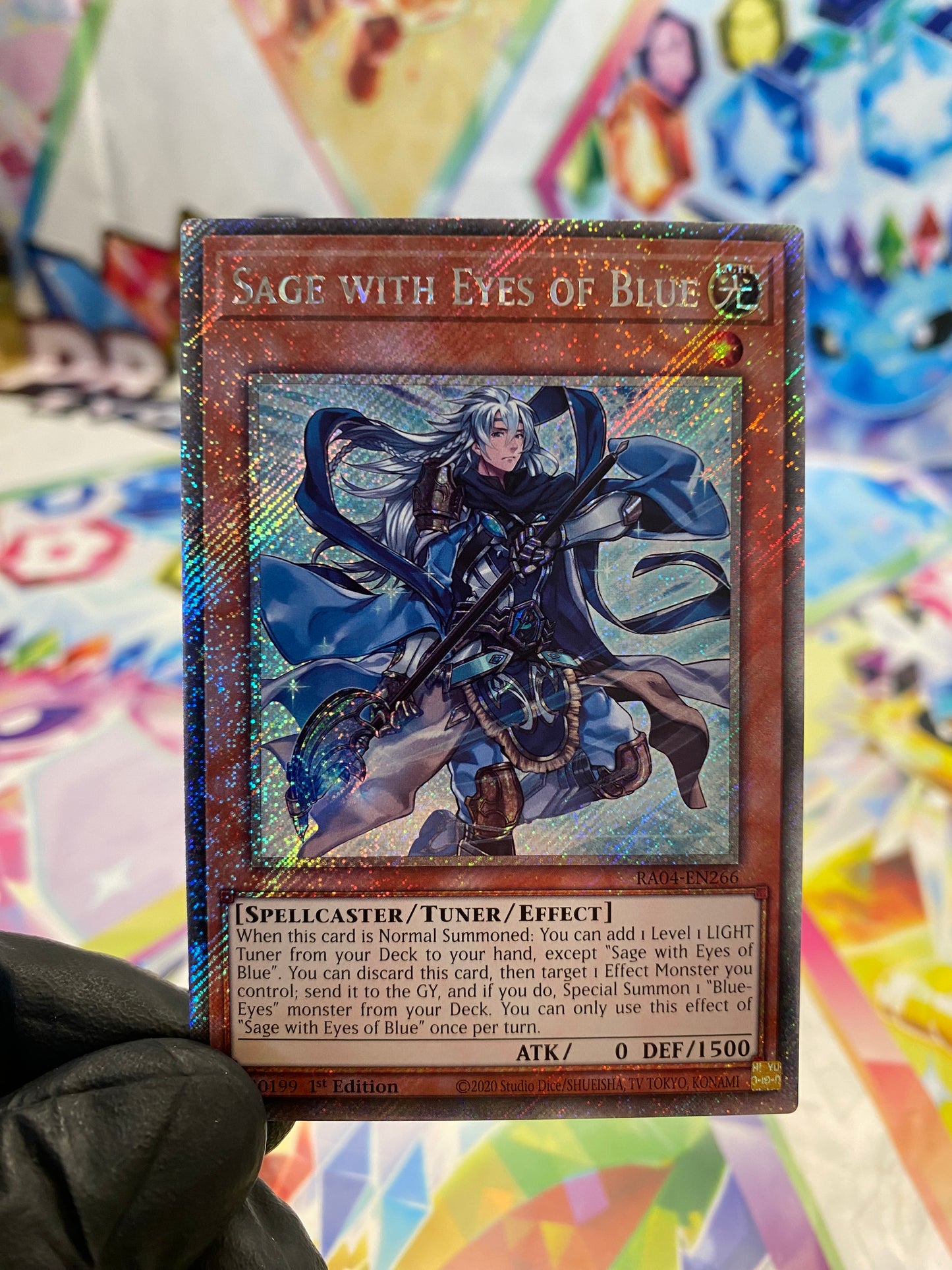 Yu-Gi-Oh! Sage With Eyes Of Blue (RA04-EN266) Platinum Secret Rare - NM/M