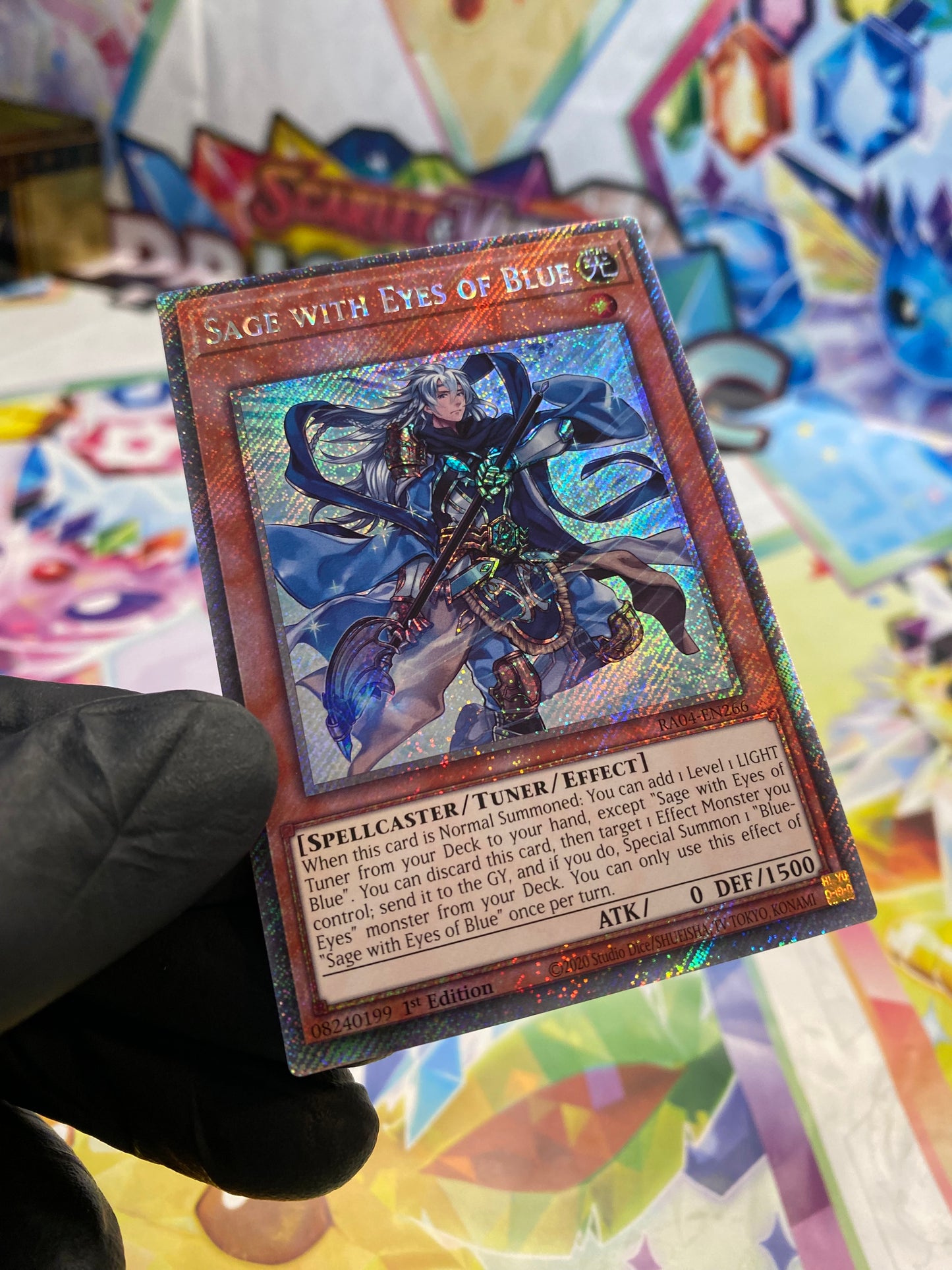 Yu-Gi-Oh! Sage With Eyes Of Blue (RA04-EN266) Platinum Secret Rare - NM/M