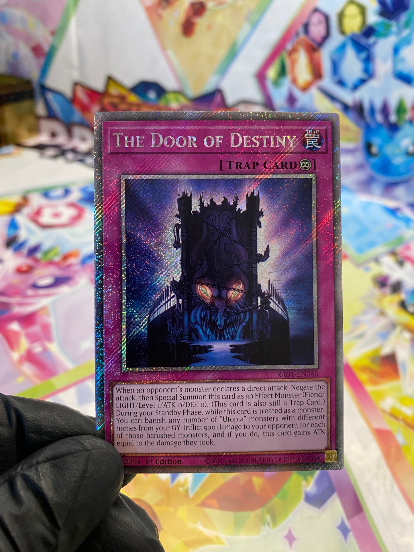 Yu-Gi-Oh! The Door Of Destiny (RA04-EN240) Platinum Secret Rare - NM/M
