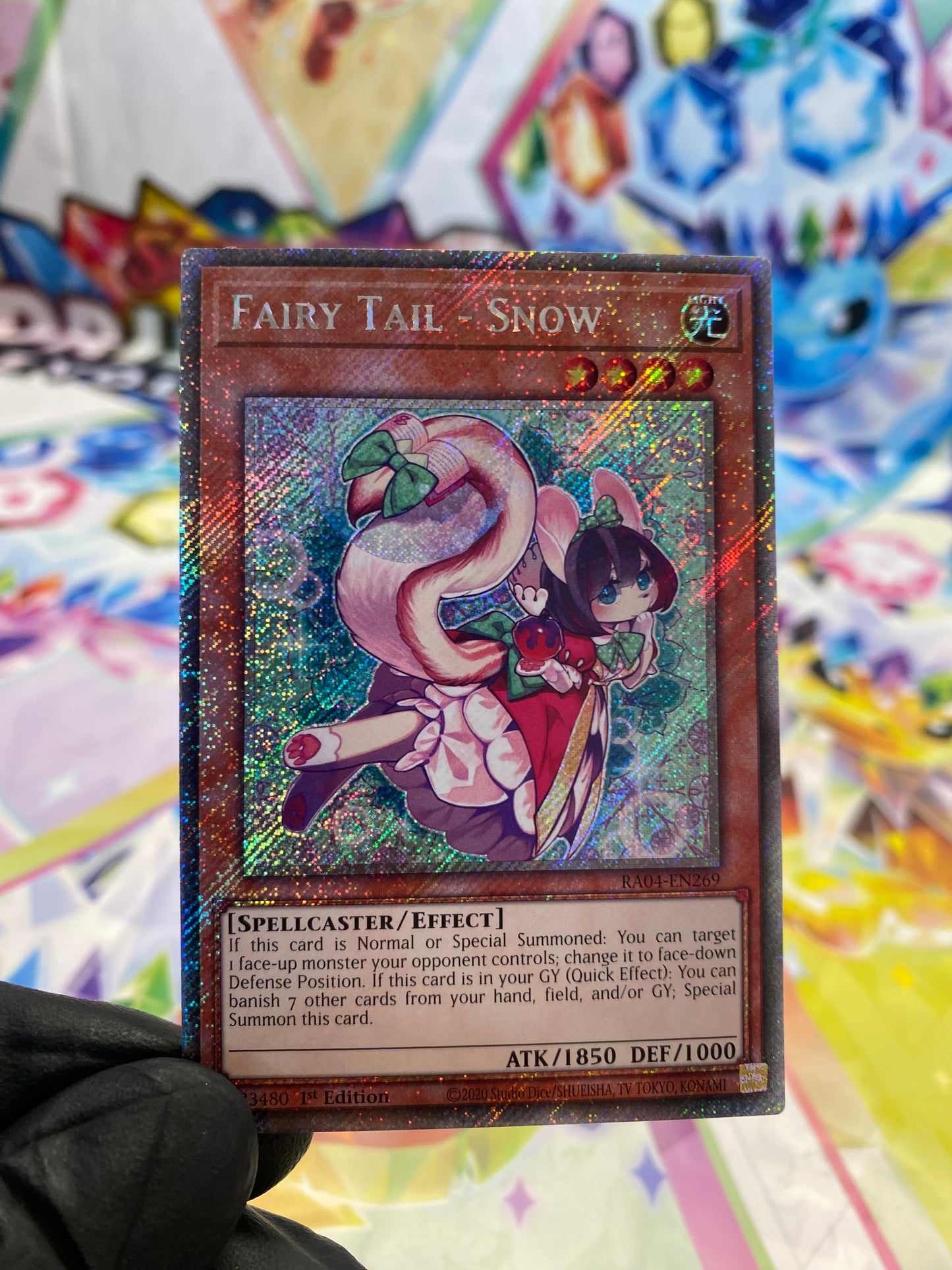 Yu-Gi-Oh! Fairy Tail - Snow (RA04-EN269) Platinum Secret Rare - NM/M