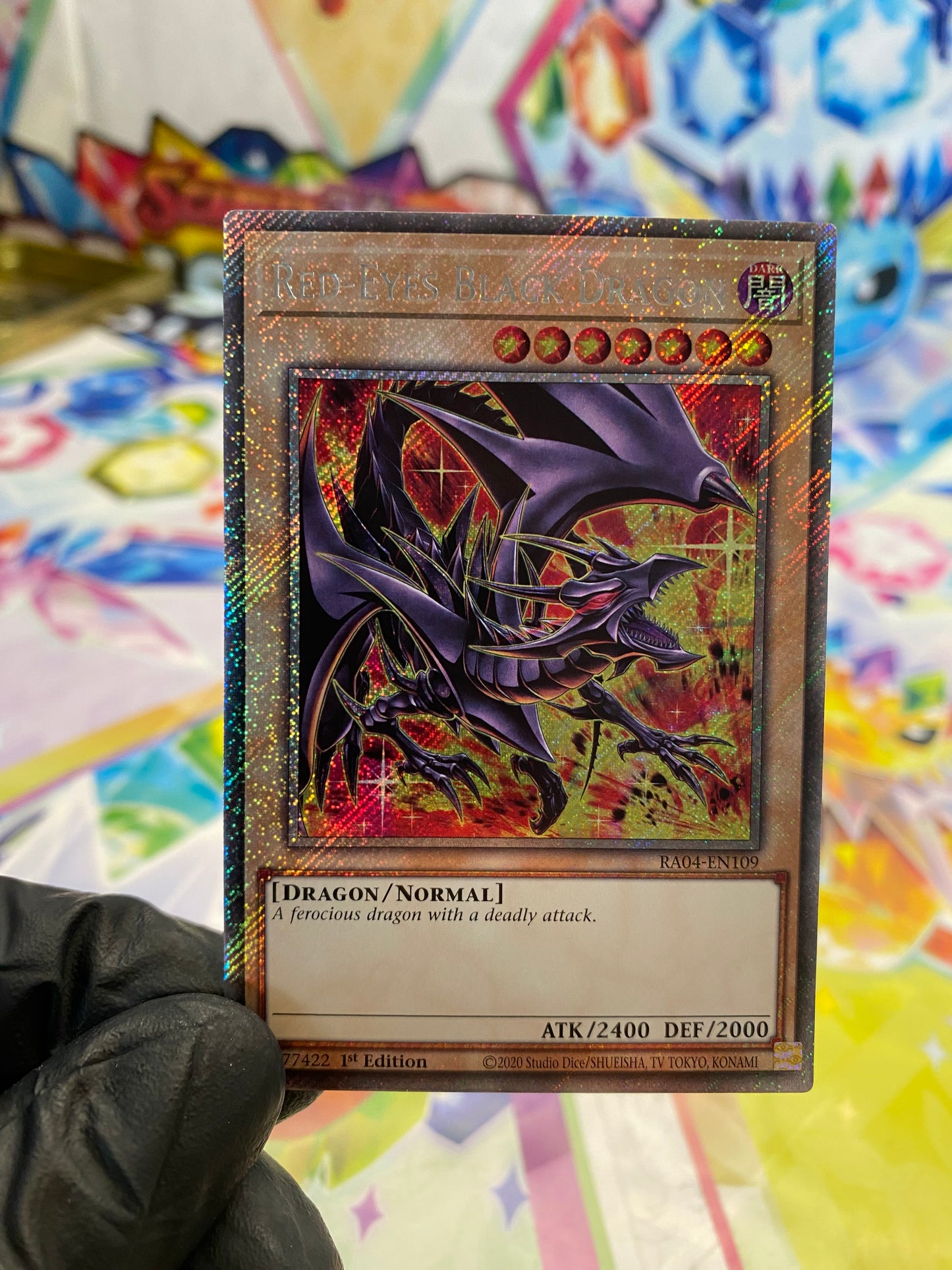 Yu-Gi-Oh! Red-Eyes Black Dragon (RA04-EN109) 8th Art Platinum Secret Rare - NM/M