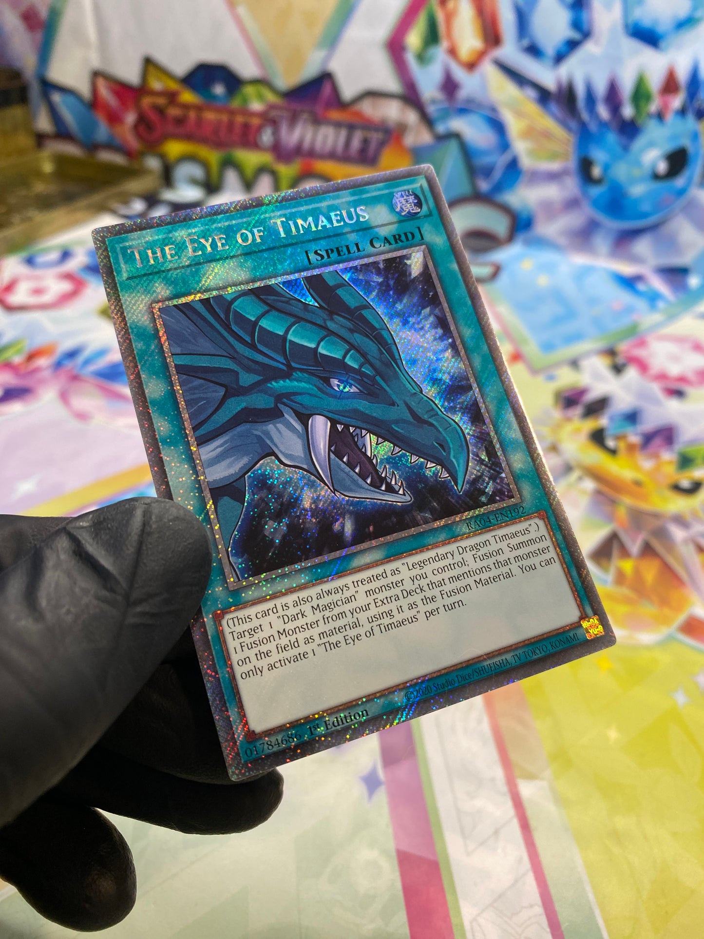 Yu-Gi-Oh! The Eye Of Timaeus (RA04-EN192) Platinum Secret Rare - NM/M