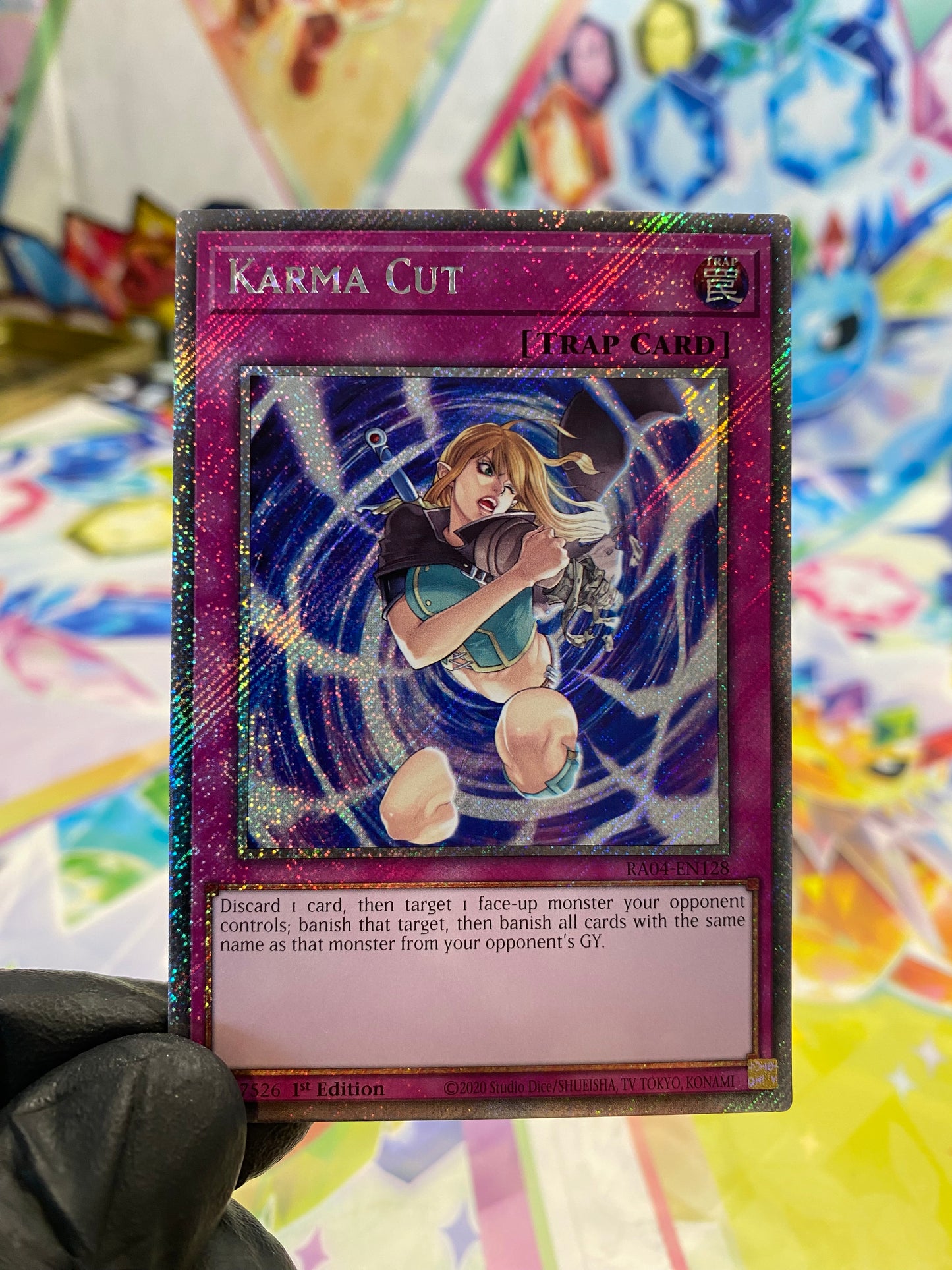 Yu-Gi-Oh! Karma Cut (RA04-EN128) Platinum Secret Rare - NM/M