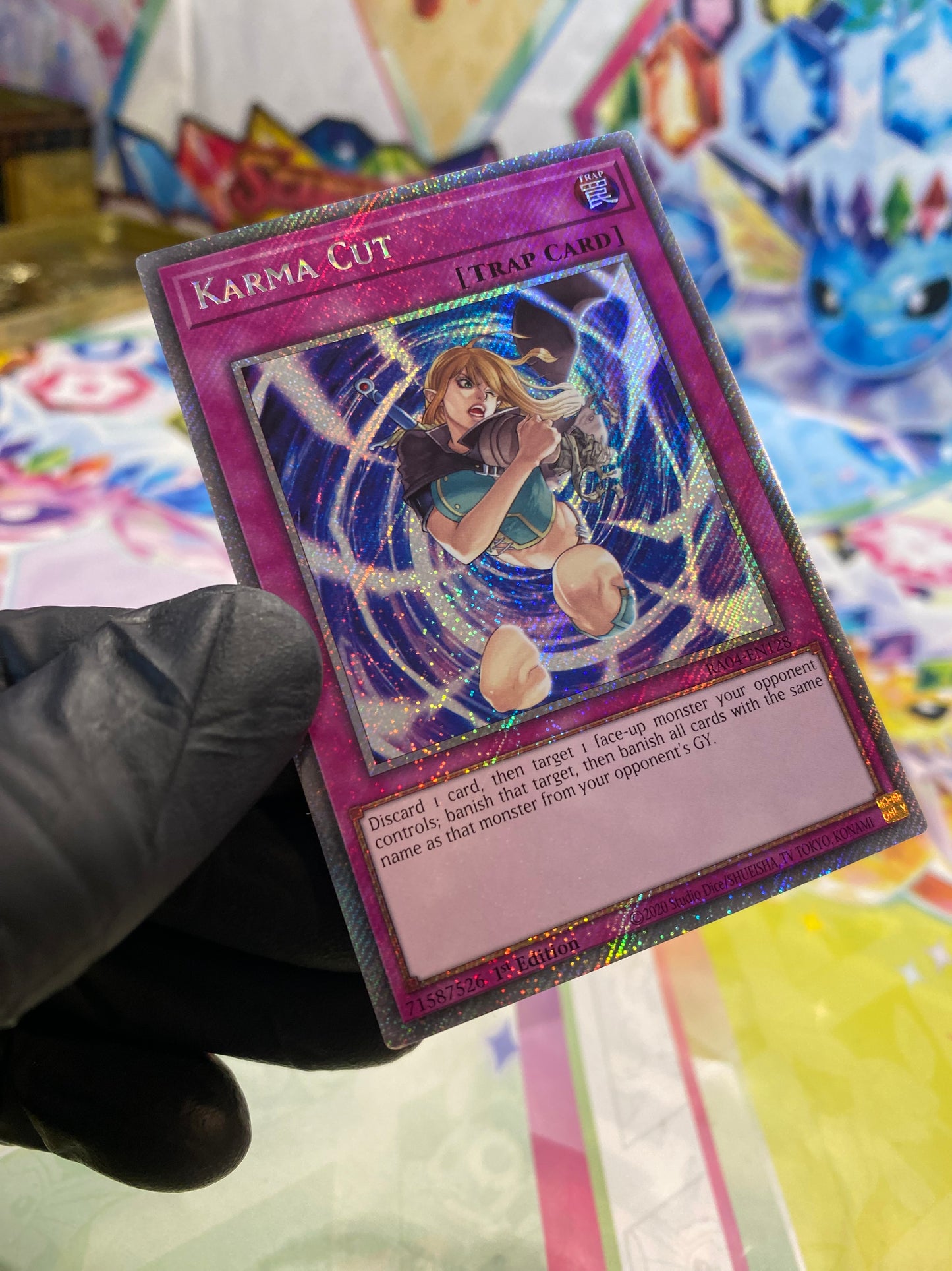 Yu-Gi-Oh! Karma Cut (RA04-EN128) Platinum Secret Rare - NM/M