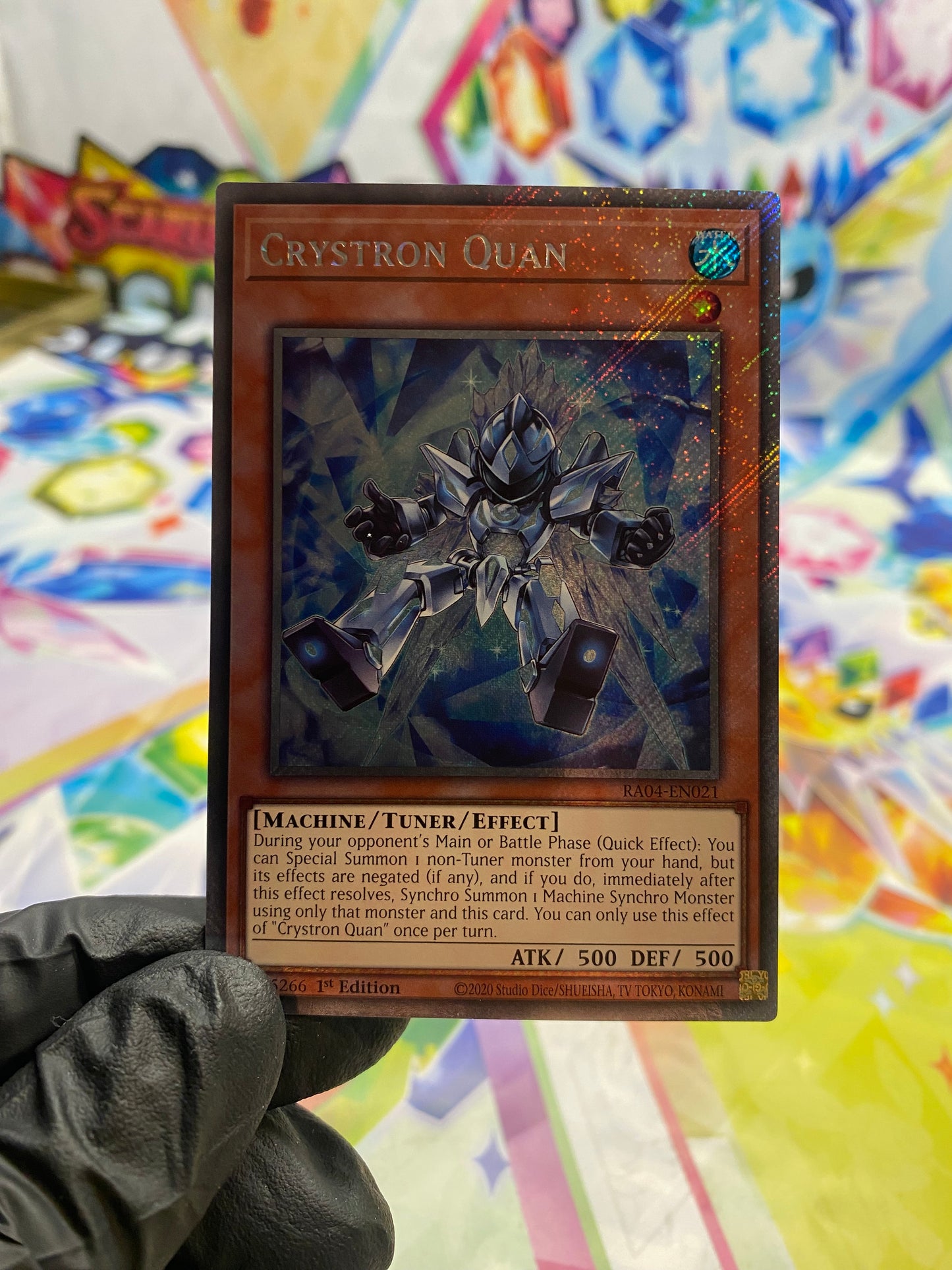 Yu-Gi-Oh! Crystron Quan (RA04-EN021) Platinum Secret Rare - NM/M