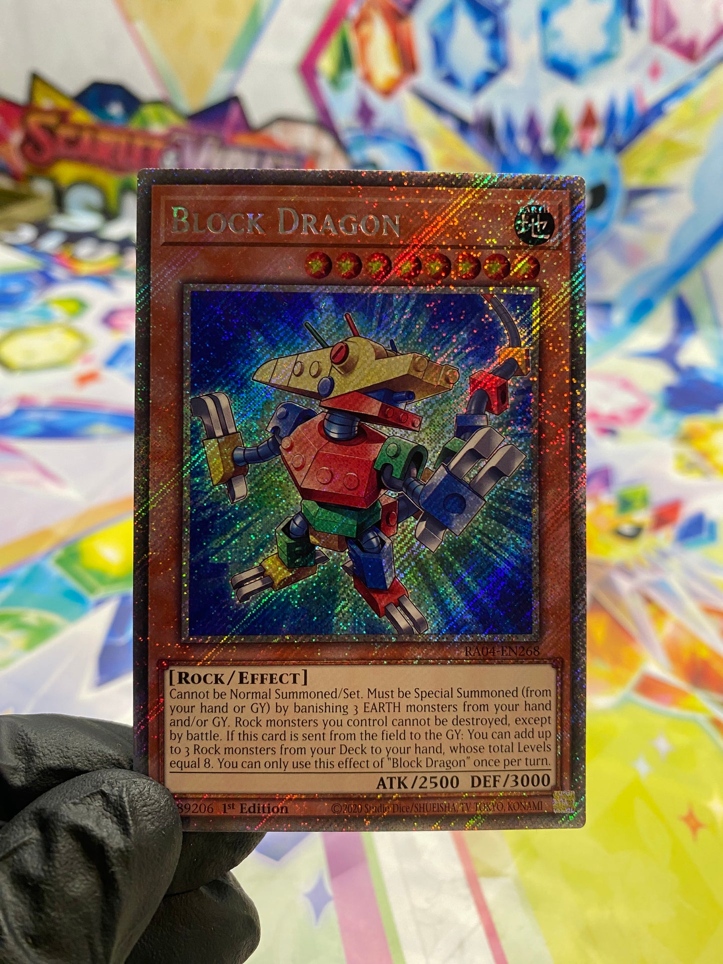Yu-Gi-Oh! Block Dragon (RA04-EN268) Platinum Secret Rare - NM/M