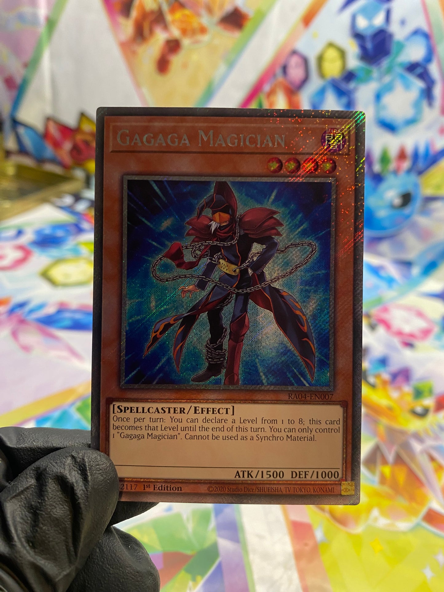 Yu-Gi-Oh! Gagaga Magician (RA04-EN007) Platinum Secret Rare - NM/M