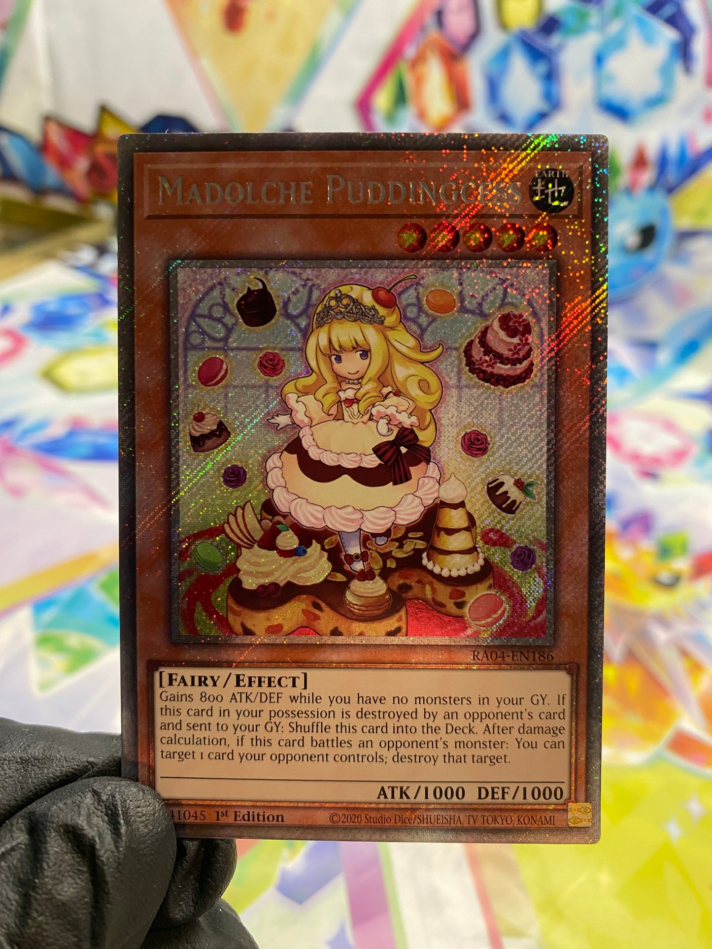 Yu-Gi-Oh! Madolche Puddingcess (RA04-EN186) Platinum Secret Rare - NM/M