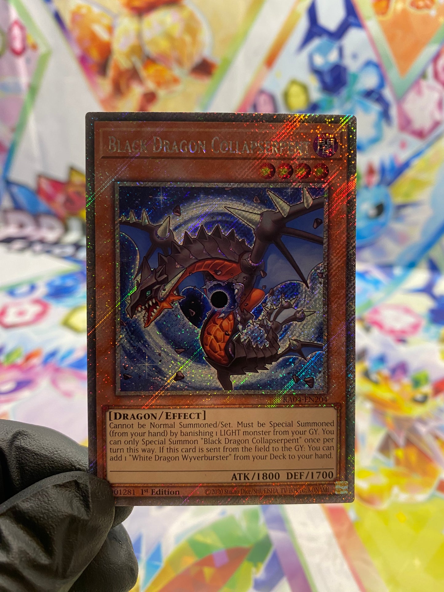 Yu-Gi-Oh! Black Dragon Collapserpent (RA04-EN204) Platinum Secret Rare - NM/M