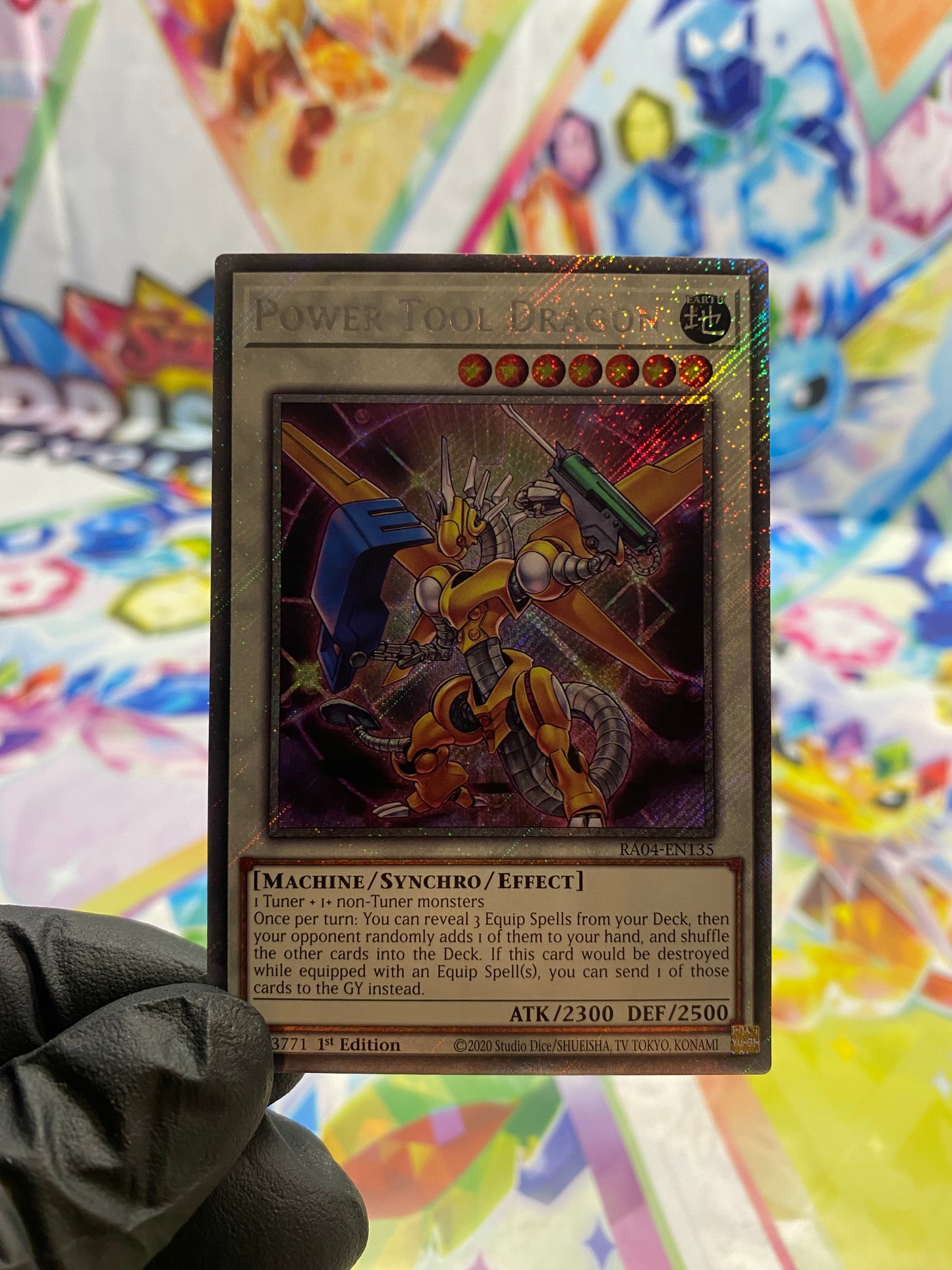 Yu-Gi-Oh! Power Tool Dragon (RA04-EN135) Platinum Secret Rare - NM/M