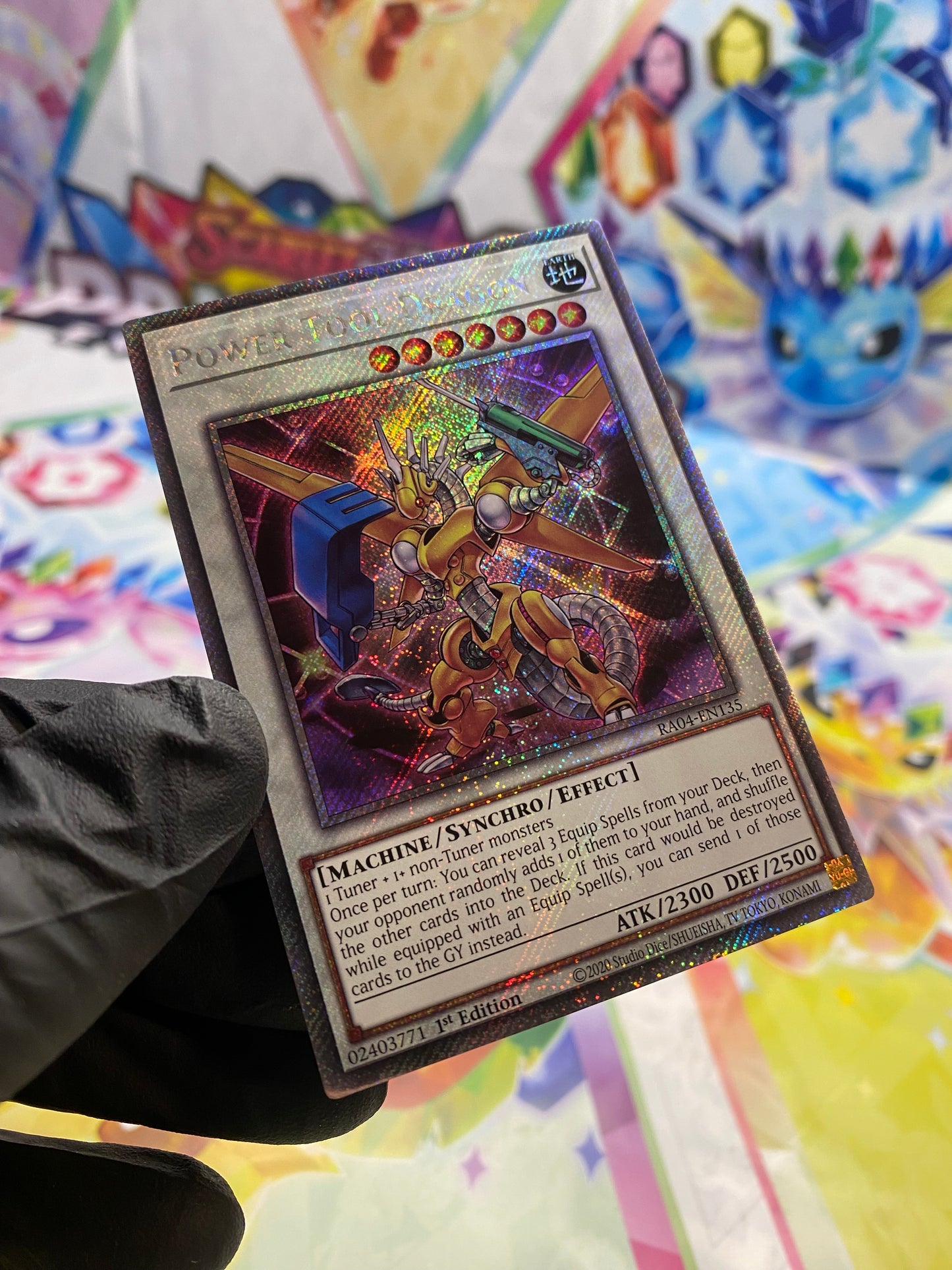 Yu-Gi-Oh! Power Tool Dragon (RA04-EN135) Platinum Secret Rare - NM/M