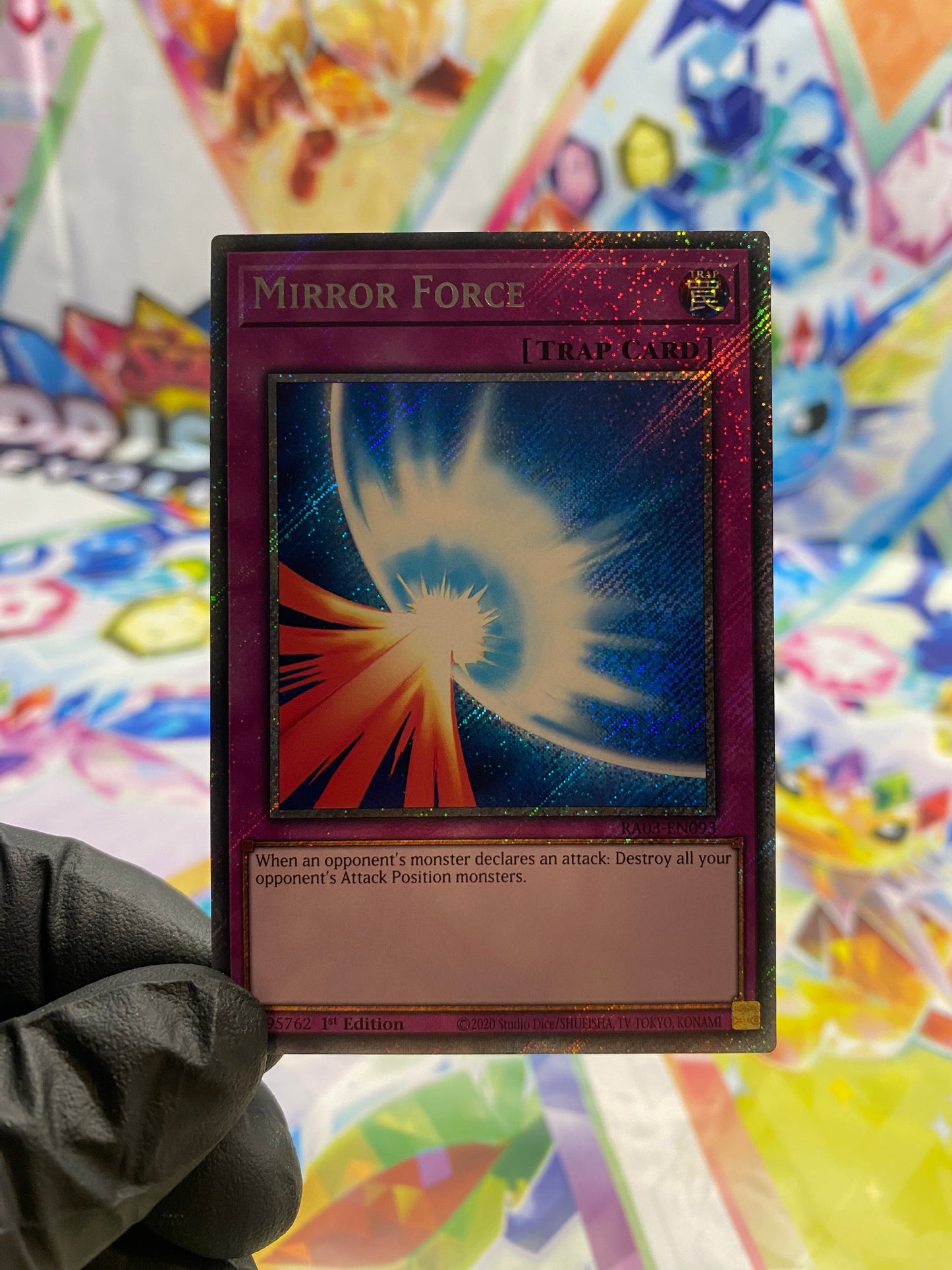 Yu-Gi-Oh! Mirror Force (RA03-EN093) Platinum Secret Rare - NM/M