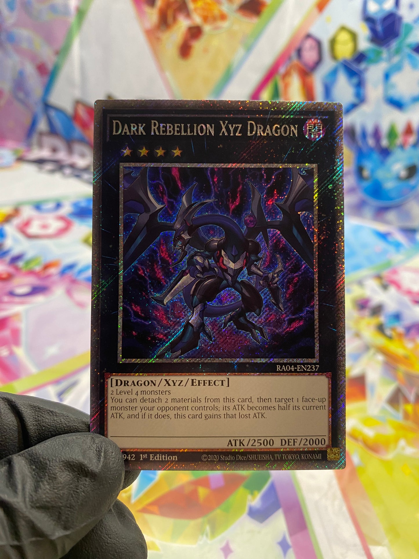 Yu-Gi-Oh! Dark Rebellion Xyz Dragon (RA04-EN237) Platinum Secret Rare - NM/M