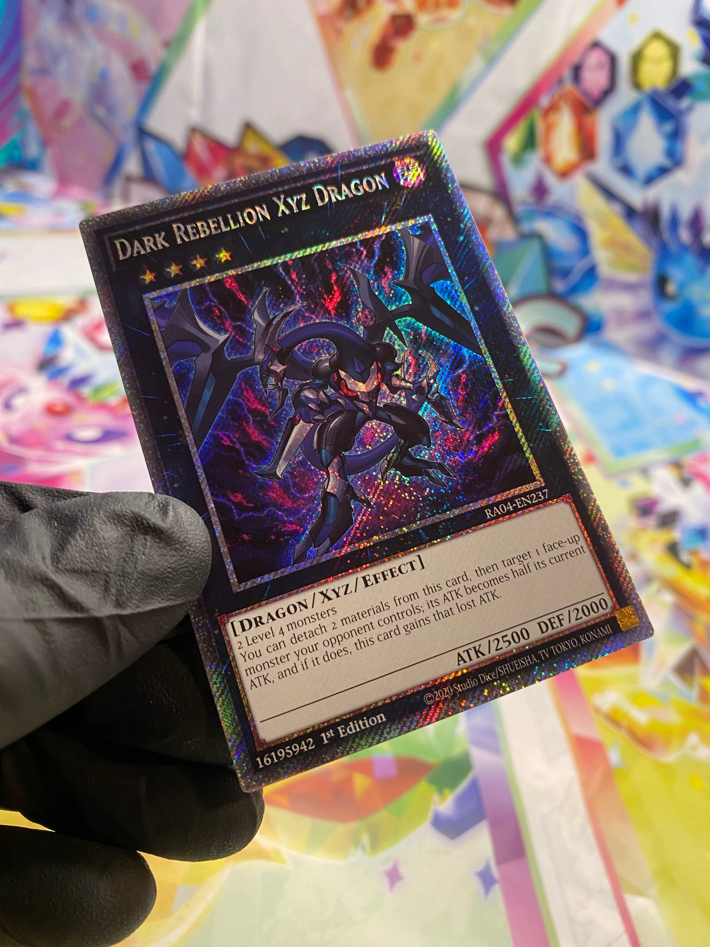 Yu-Gi-Oh! Dark Rebellion Xyz Dragon (RA04-EN237) Platinum Secret Rare - NM/M
