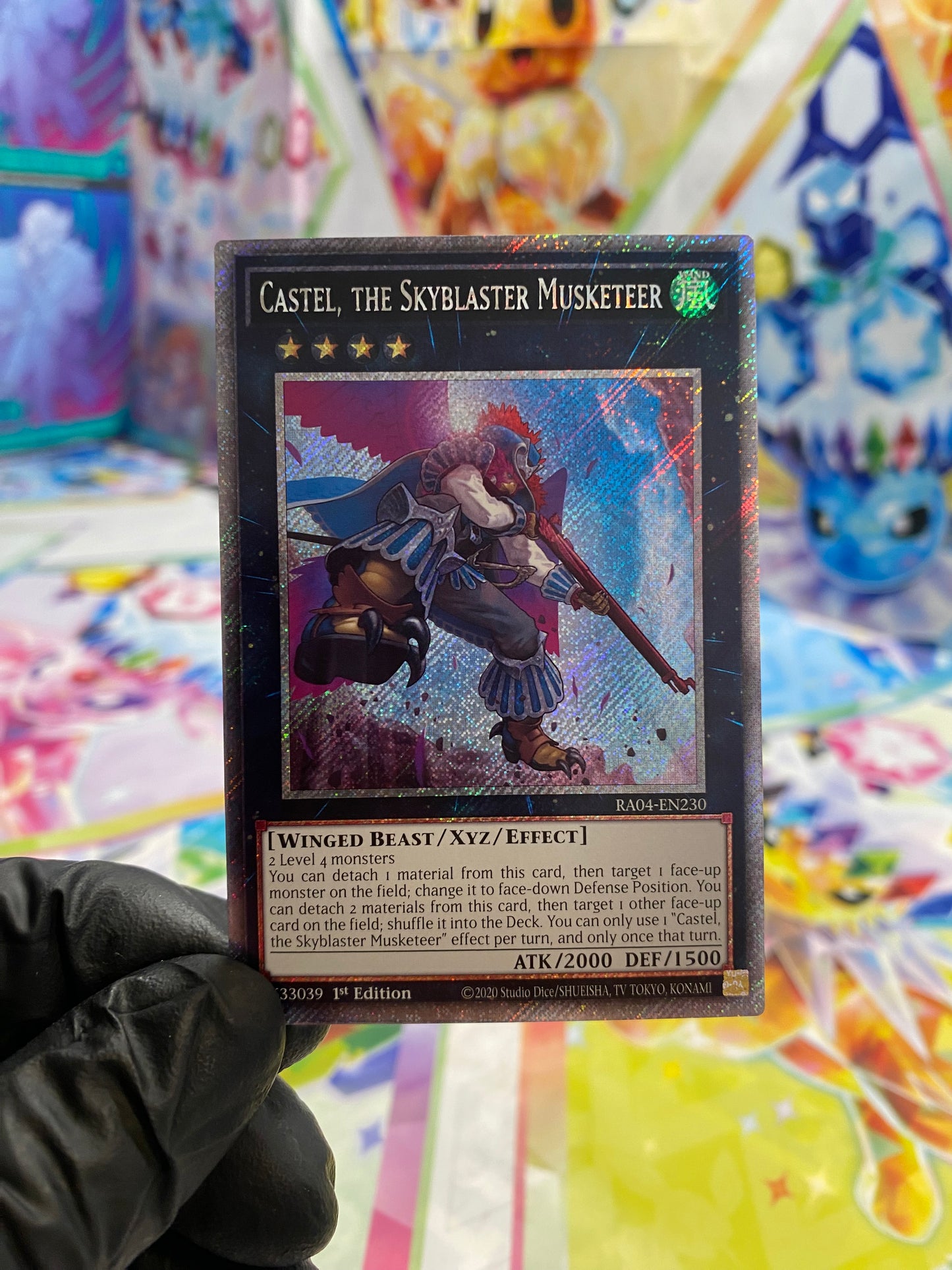 Yu-Gi-Oh! Castel, The Skyblaster Musketeer (RA04-EN230) Platinum Secret Rare - NM/M