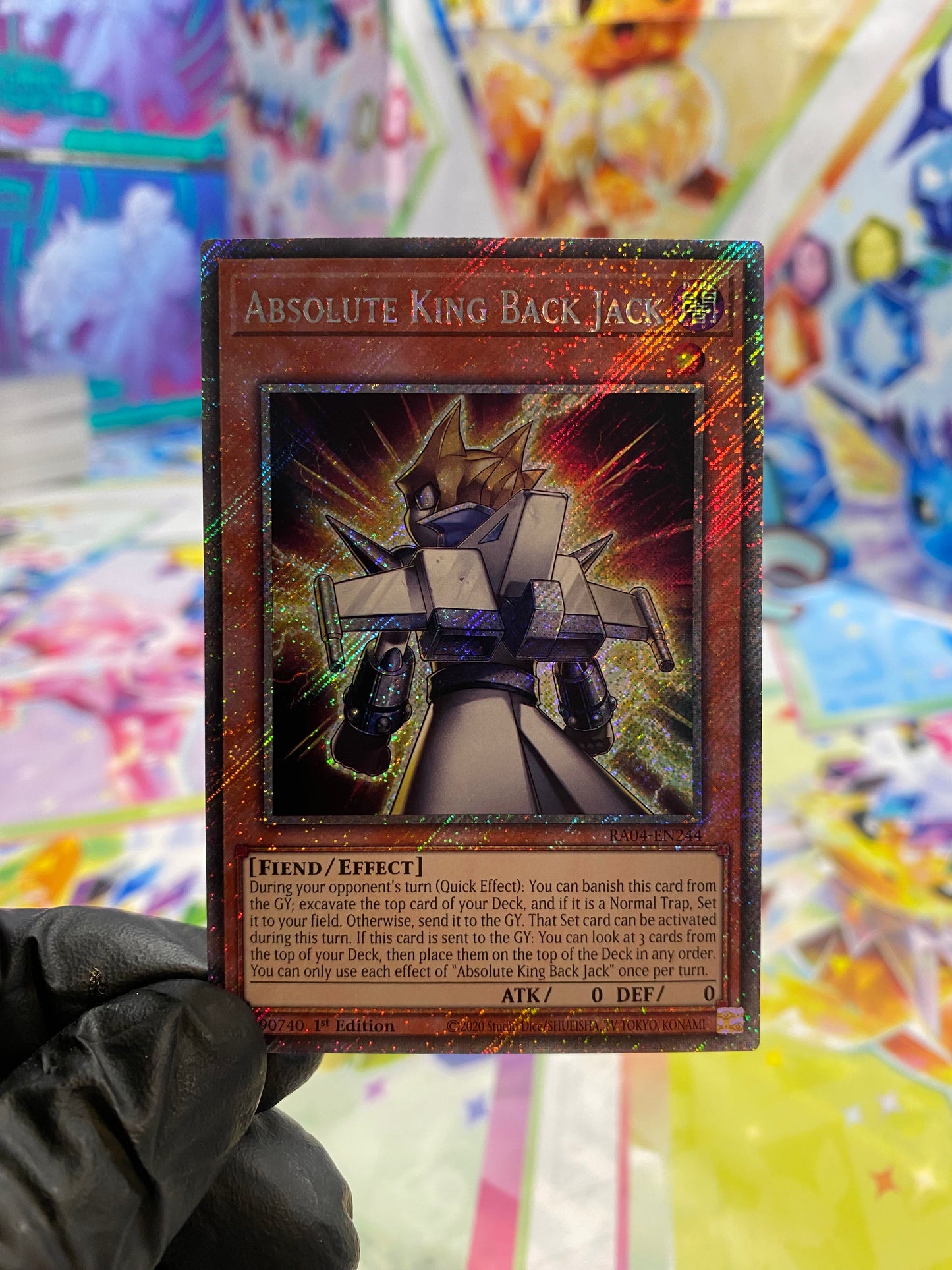 Yu-Gi-Oh! Absolute King Back Jack (RA04-EN244) Platinum Secret Rare - NM/M