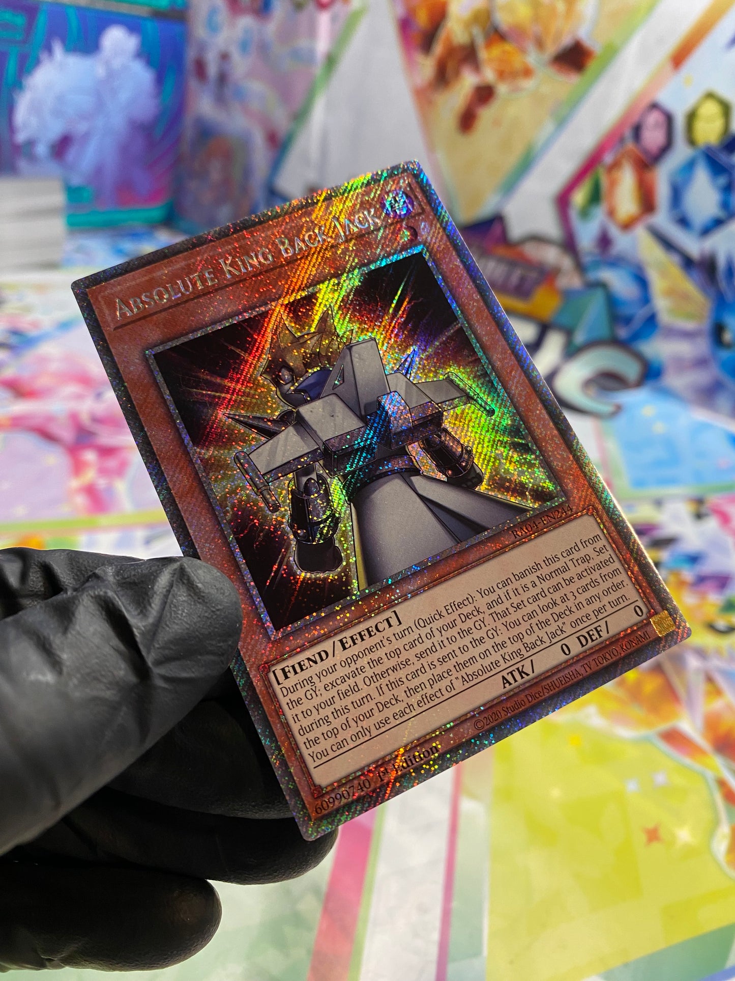 Yu-Gi-Oh! Absolute King Back Jack (RA04-EN244) Platinum Secret Rare - NM/M