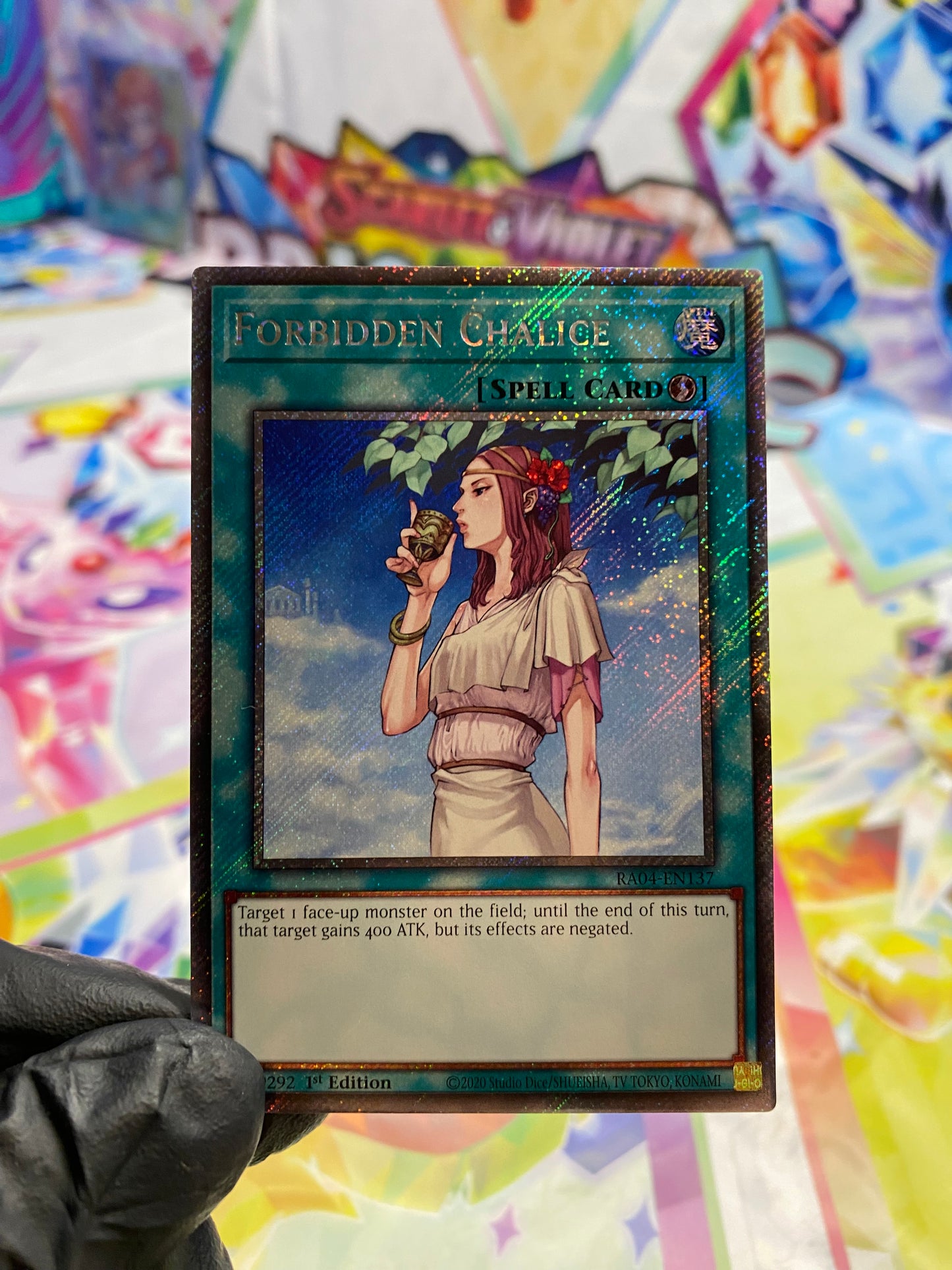 Yu-Gi-Oh! Forbidden Chalice (RA04-EN137) Platinum Secret Rare - NM