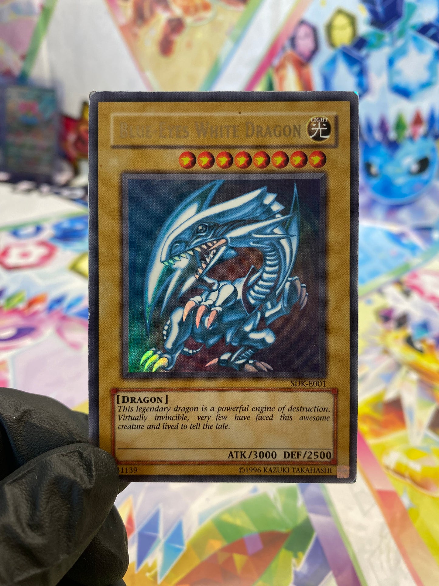 Yu-Gi-Oh! Blue-Eyes White Dragon (SDK-E001) - GOOD