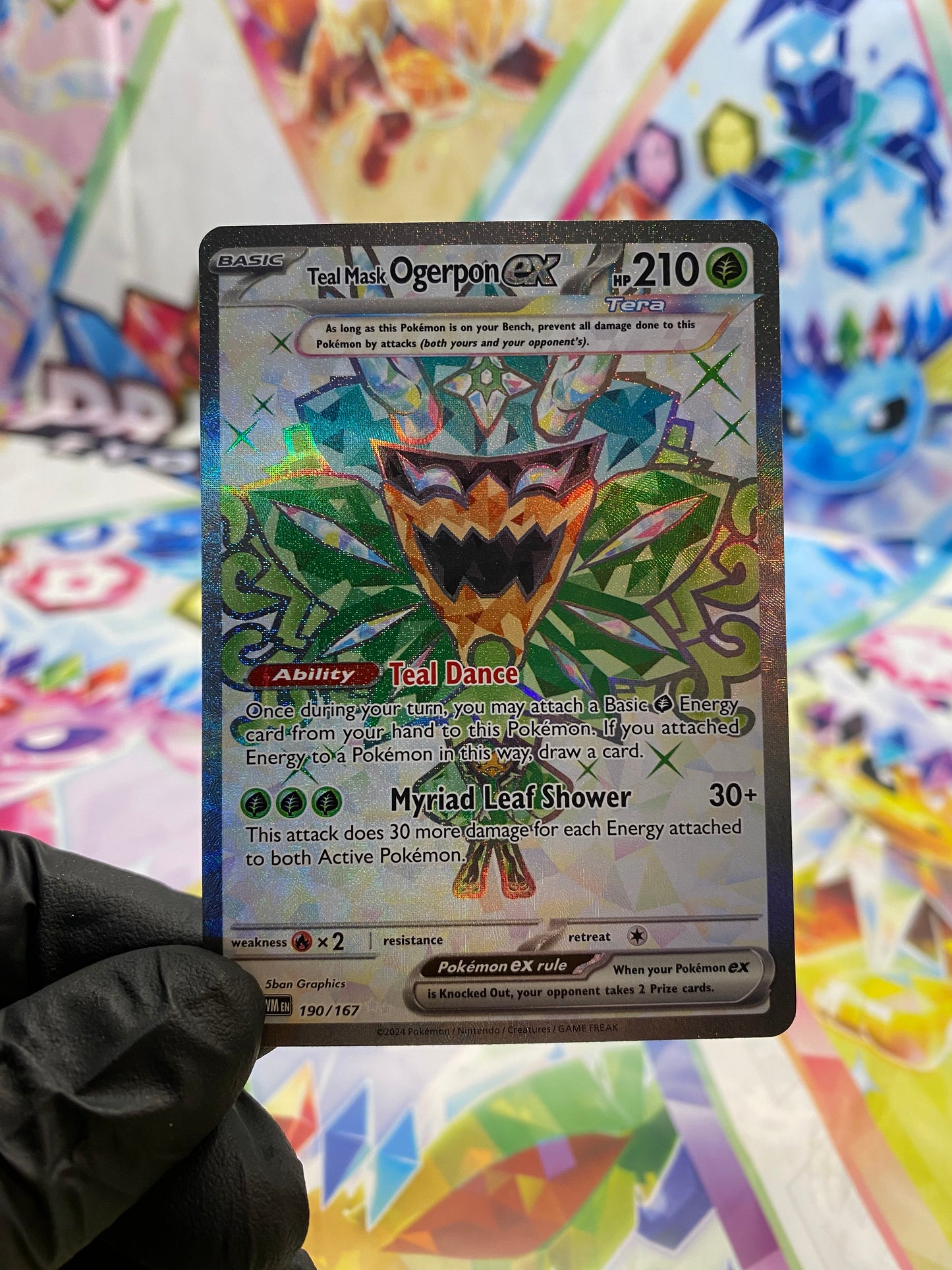Pokémon Teal Mask Ogerpon Ex #190 (TWM) - NM/M