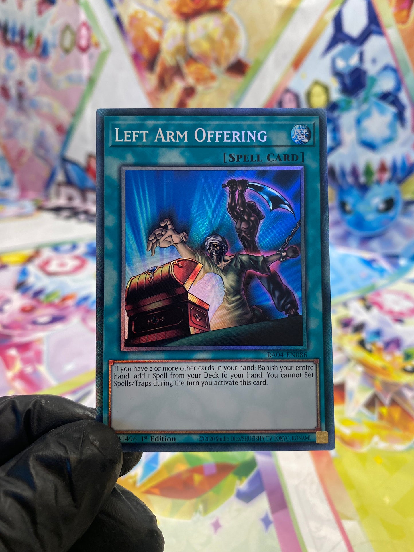 Yu-Gi-Oh! Left Arm Offering (RA04-EN086) Prismatic Collector's Rare - NM/M