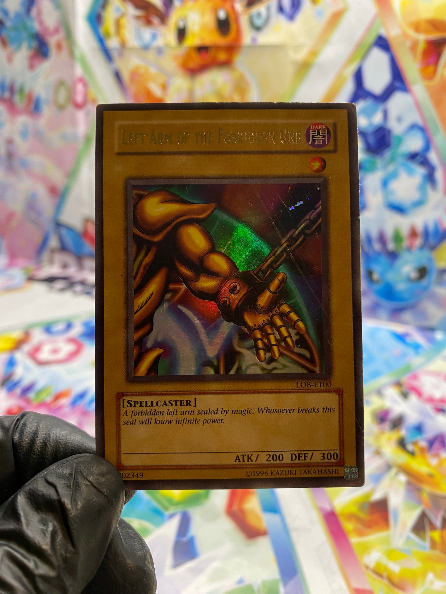 Yu-Gi-Oh! Left Arm Of The Forbidden One (LOB-E100) - GOOD