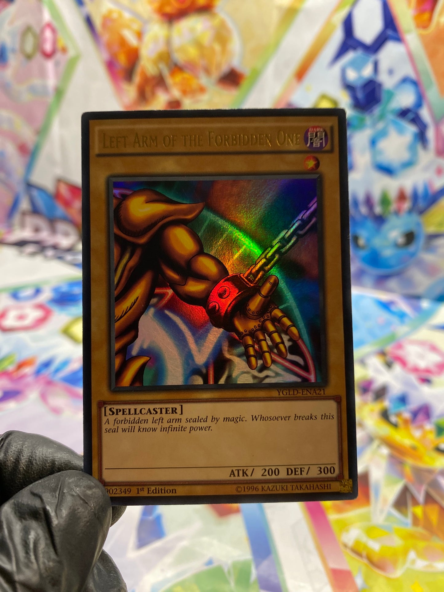 Yu-Gi-Oh! Left Arm Of The Forbidden One (YGLD-ENA21) 1st Edition - GOOD