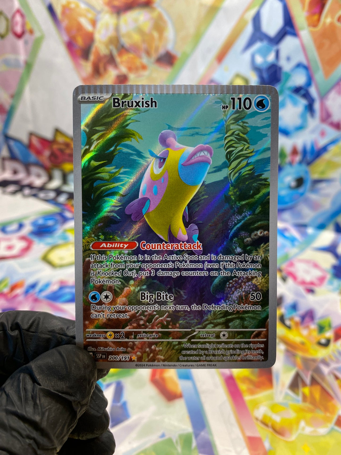 Pokémon Bruxish MISPRINT #200 (SSP) - NM/M