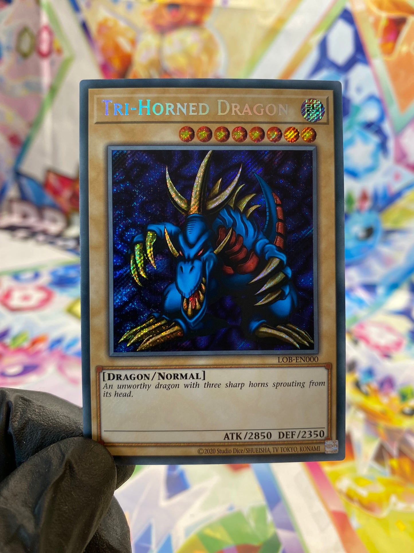 Yu-Gi-Oh! Tri-Horned Dragon (LOB-EN000) - GOOD
