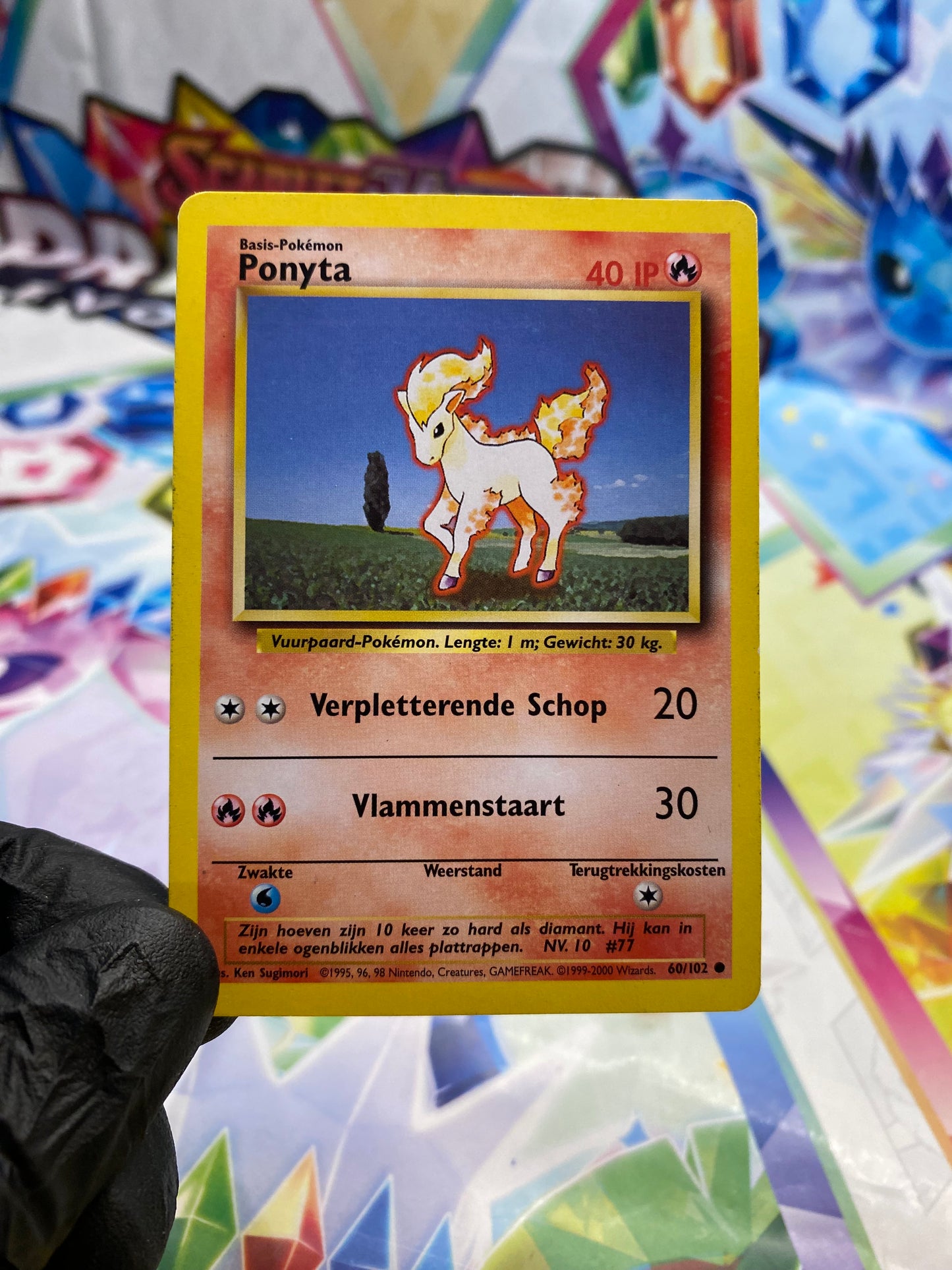 Pokémon Ponyta #60 (Base Set) Dutch - EXC