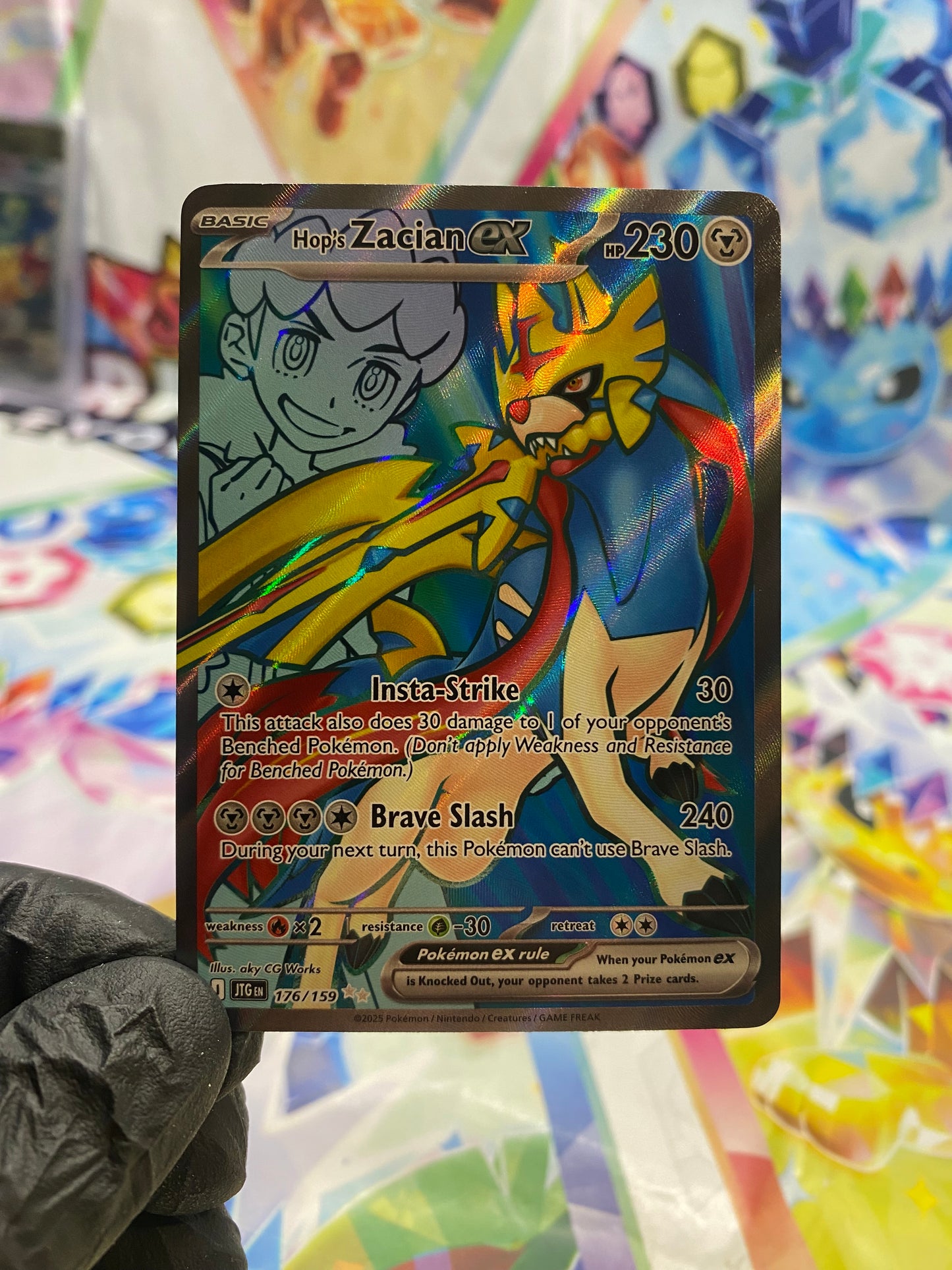 Pokémon Hop's Zacian Ex #176 (JTG) - NM/M